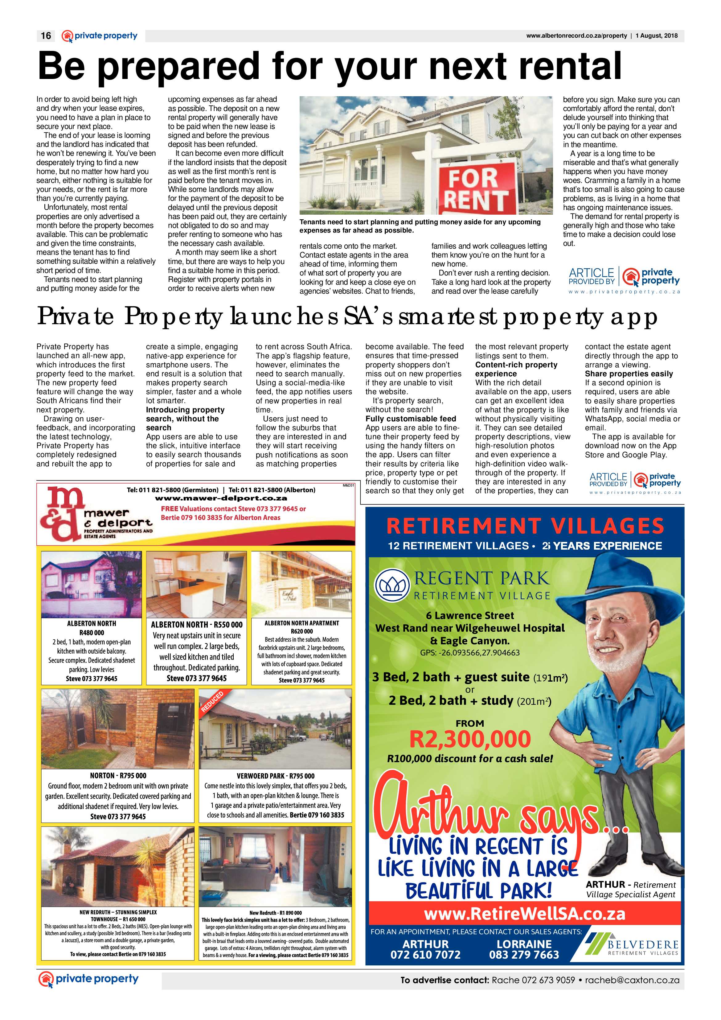 Alberton Record 01 August 2018 page 16