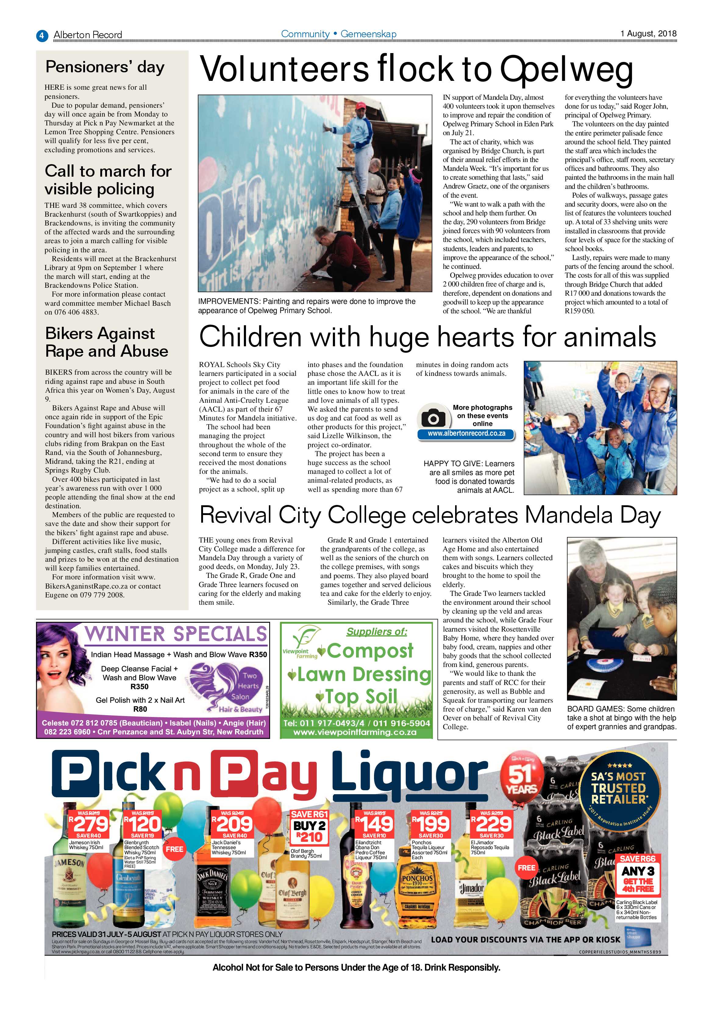 Alberton Record 01 August 2018 page 4