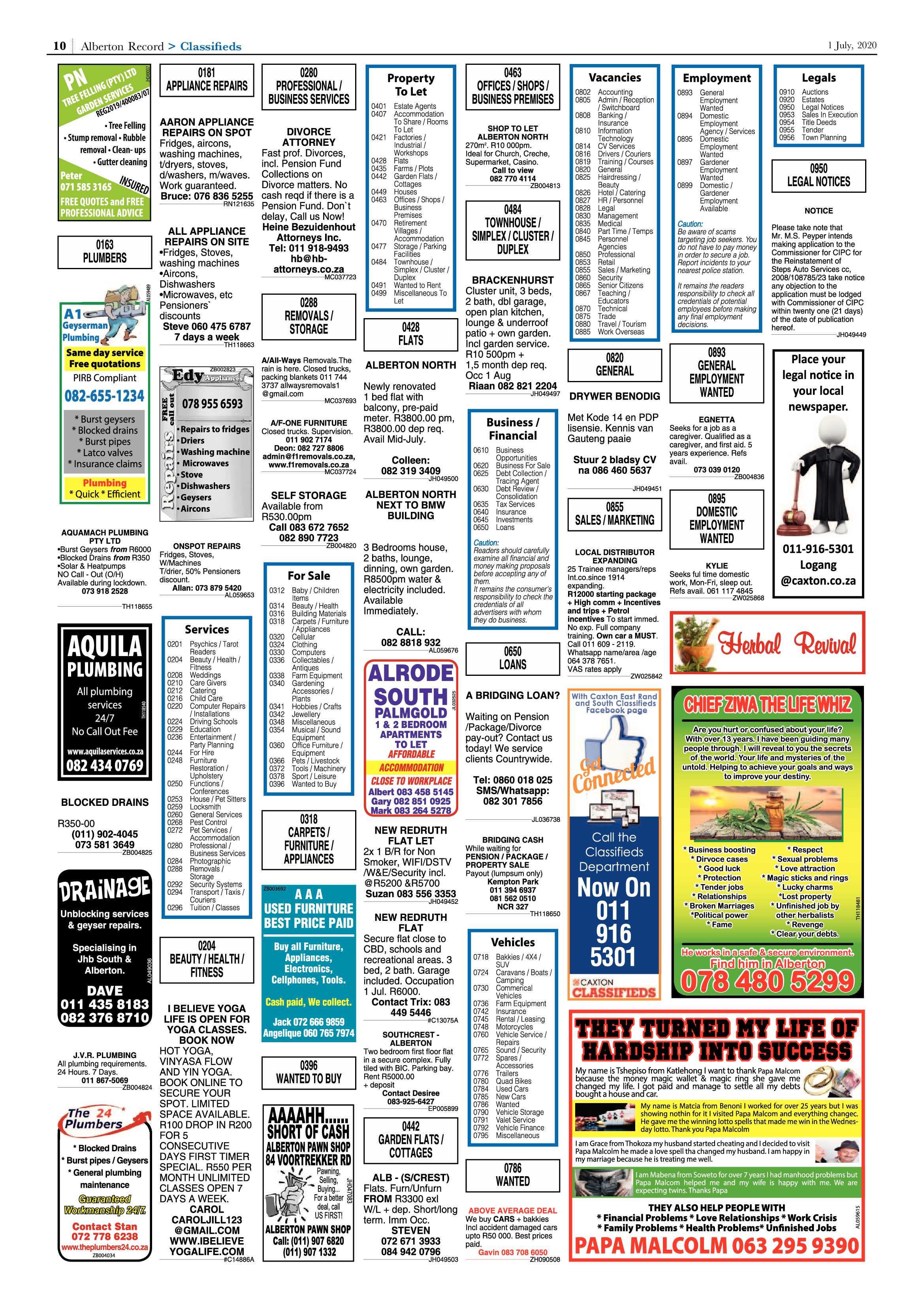 Alberton Record 01 July 2020 page 10