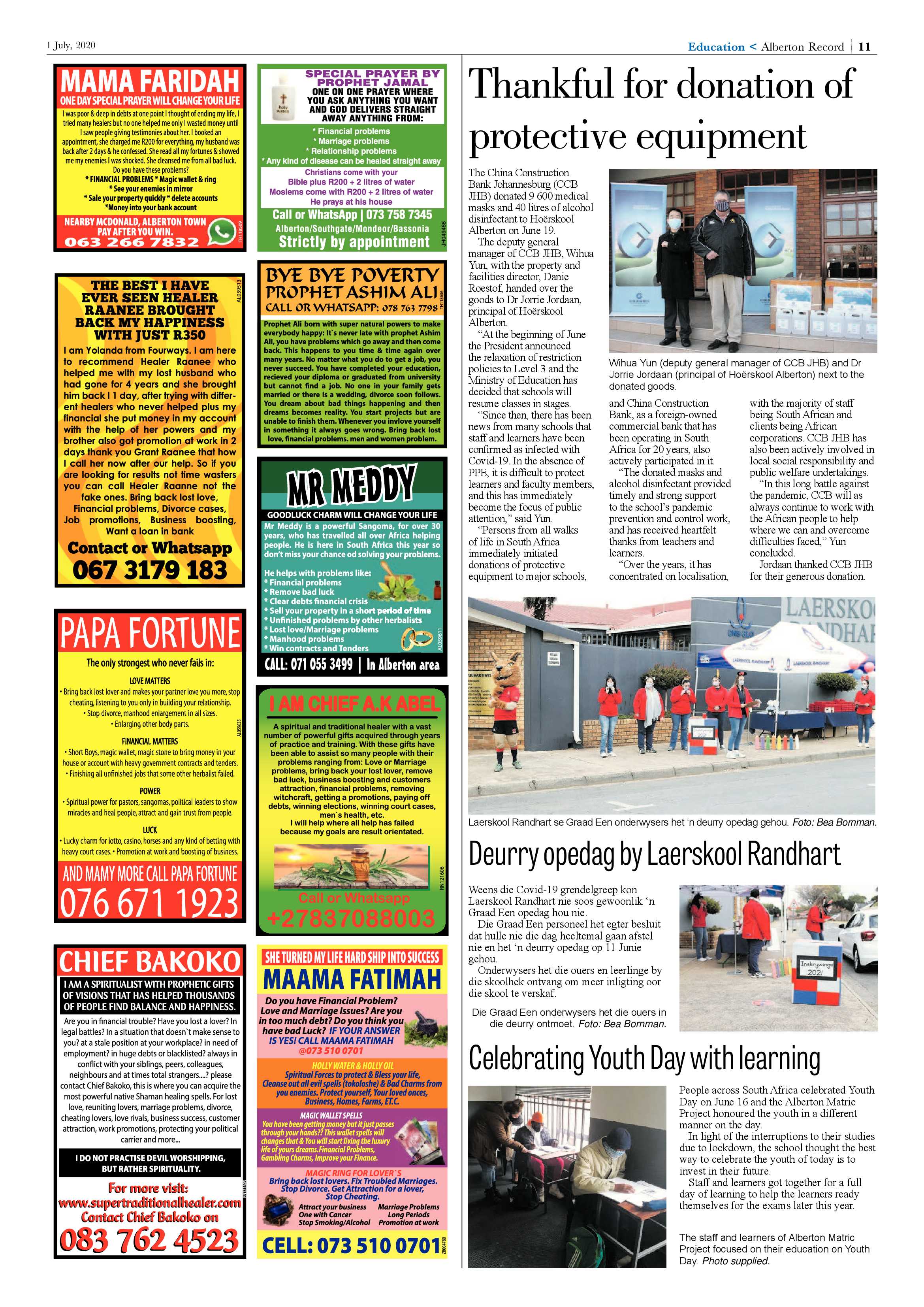 Alberton Record 01 July 2020 page 11