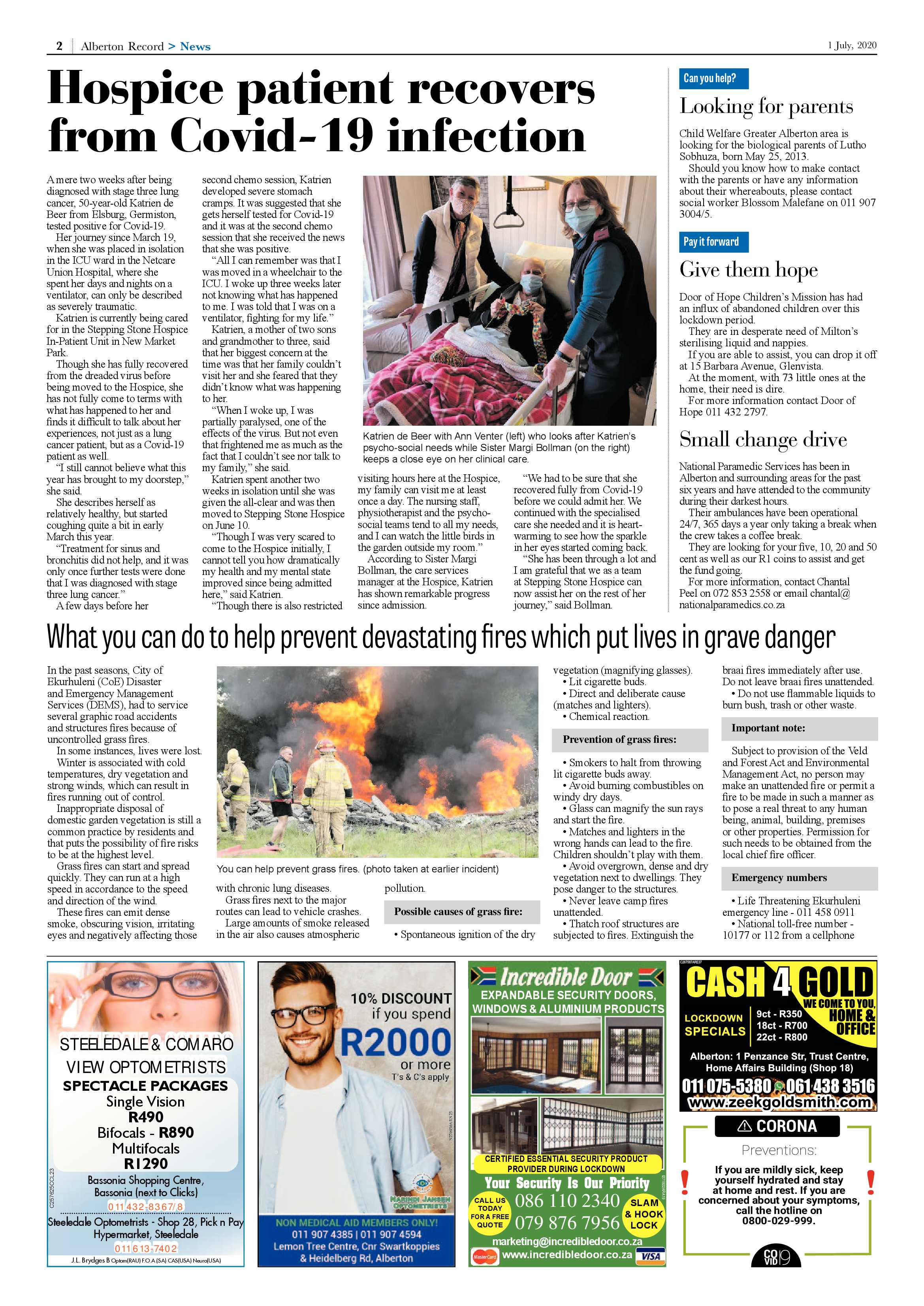 Alberton Record 01 July 2020 page 2