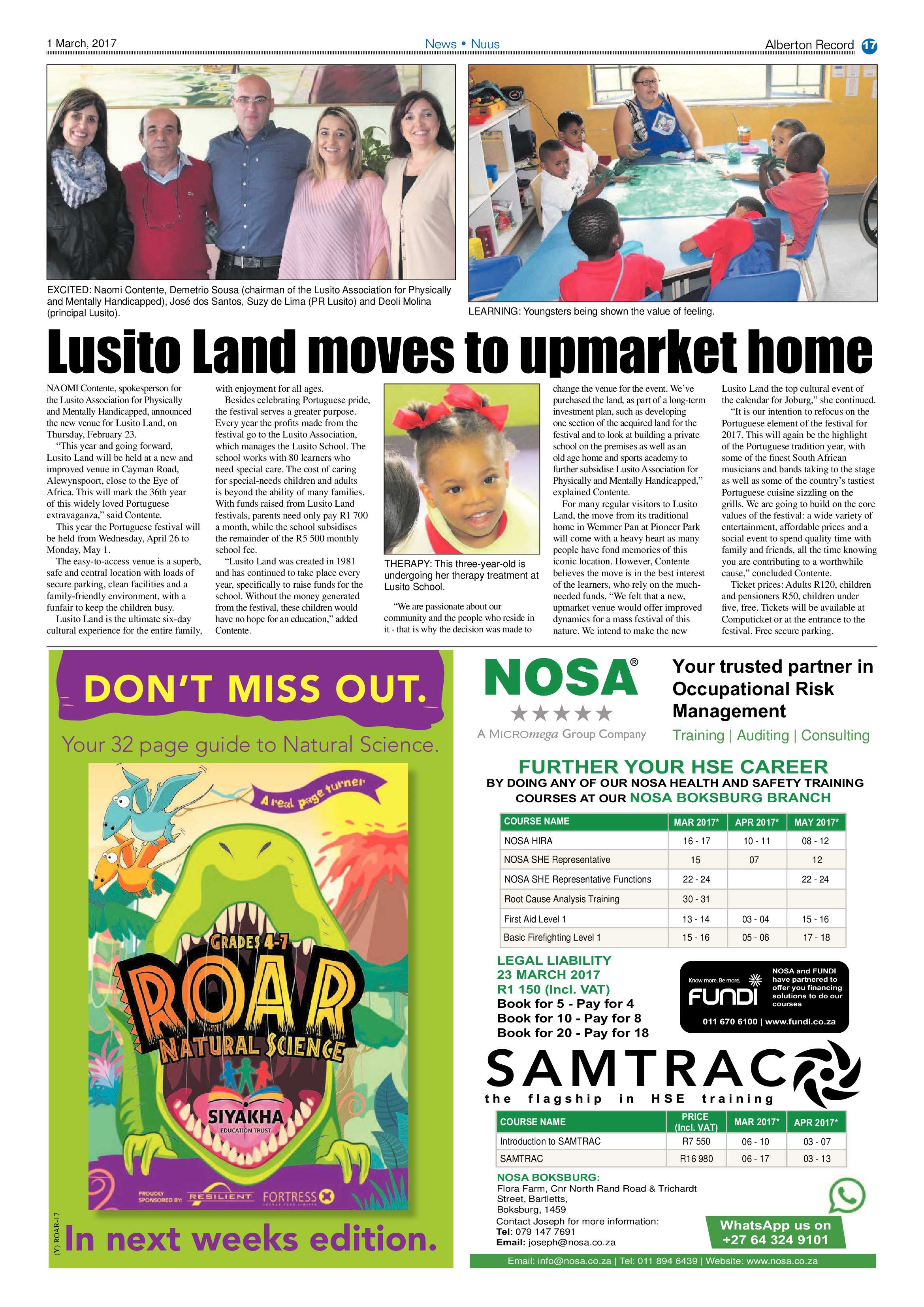 Alberton Record 01 March 2017 page 17