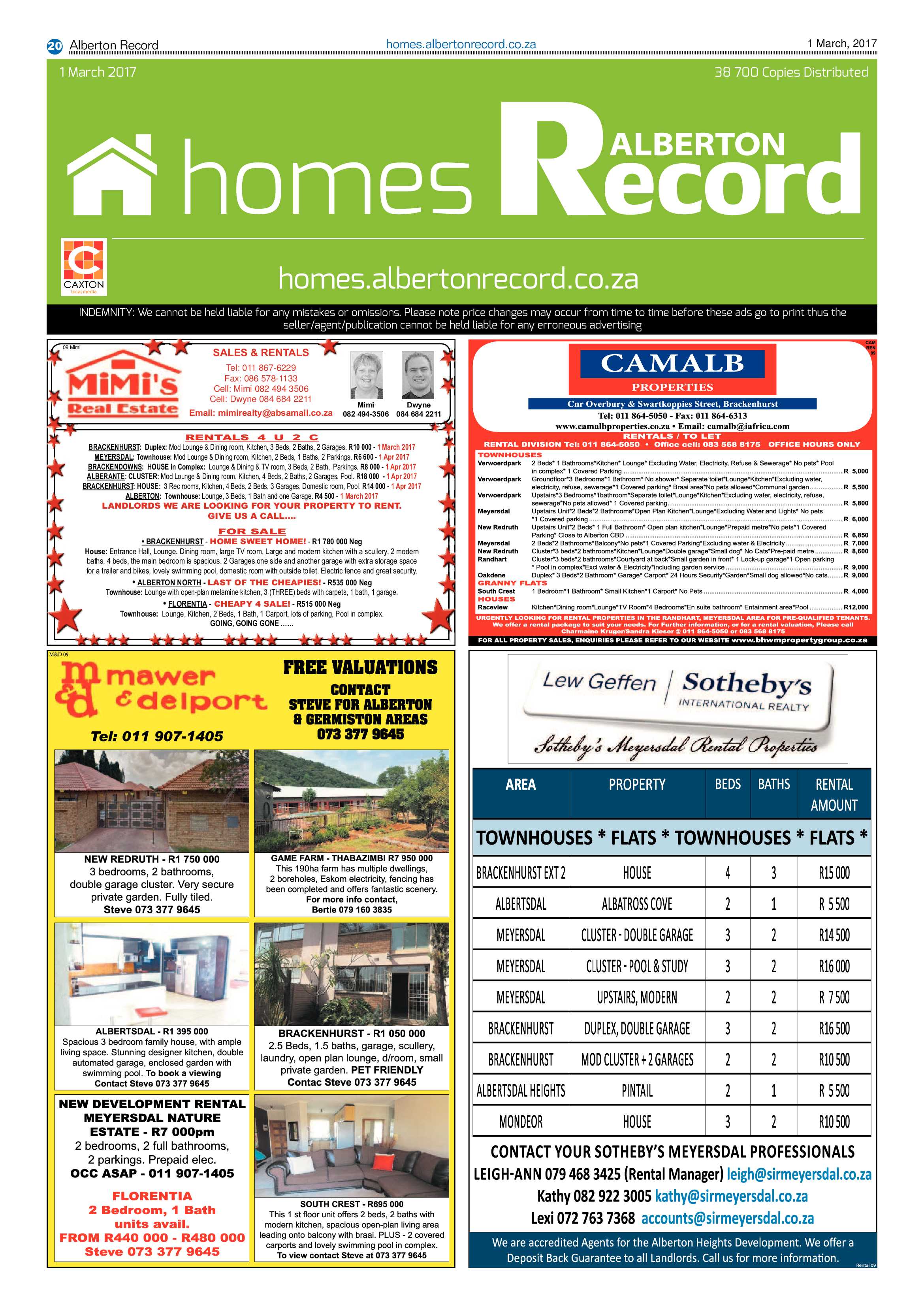 Alberton Record 01 March 2017 page 20