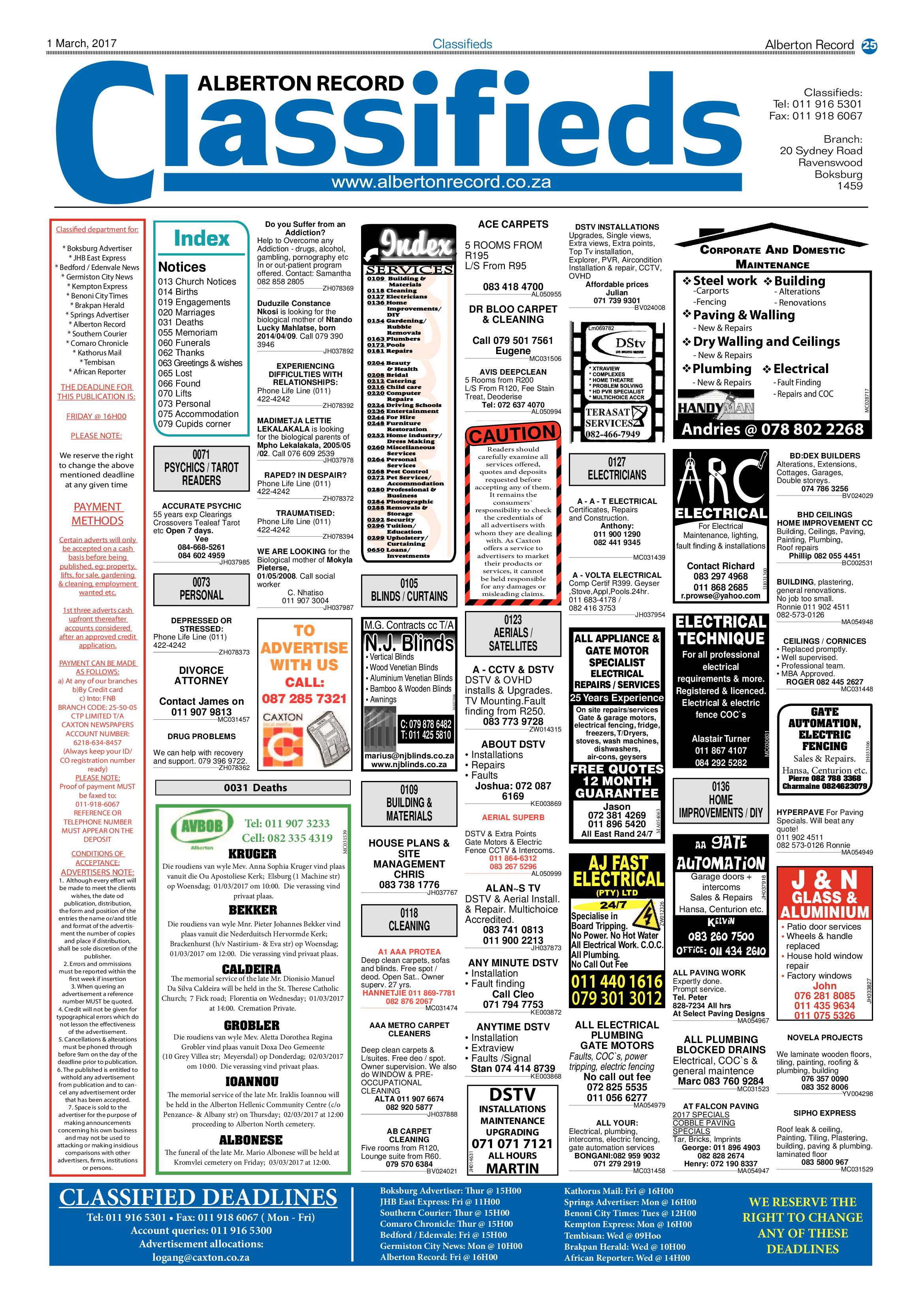 Alberton Record 01 March 2017 page 25