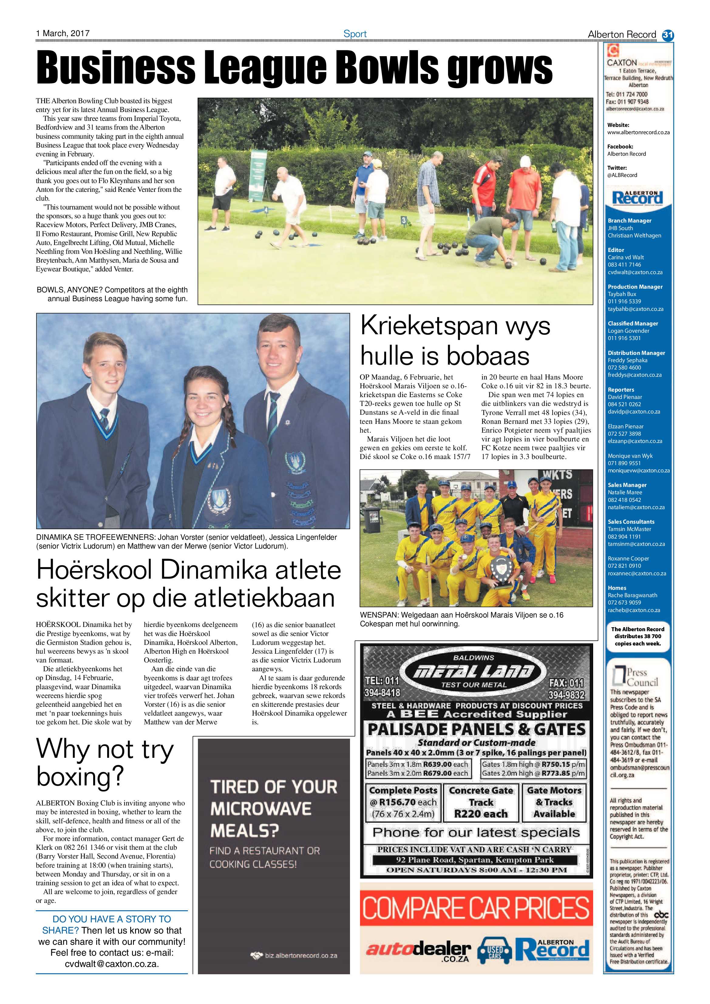 Alberton Record 01 March 2017 page 31