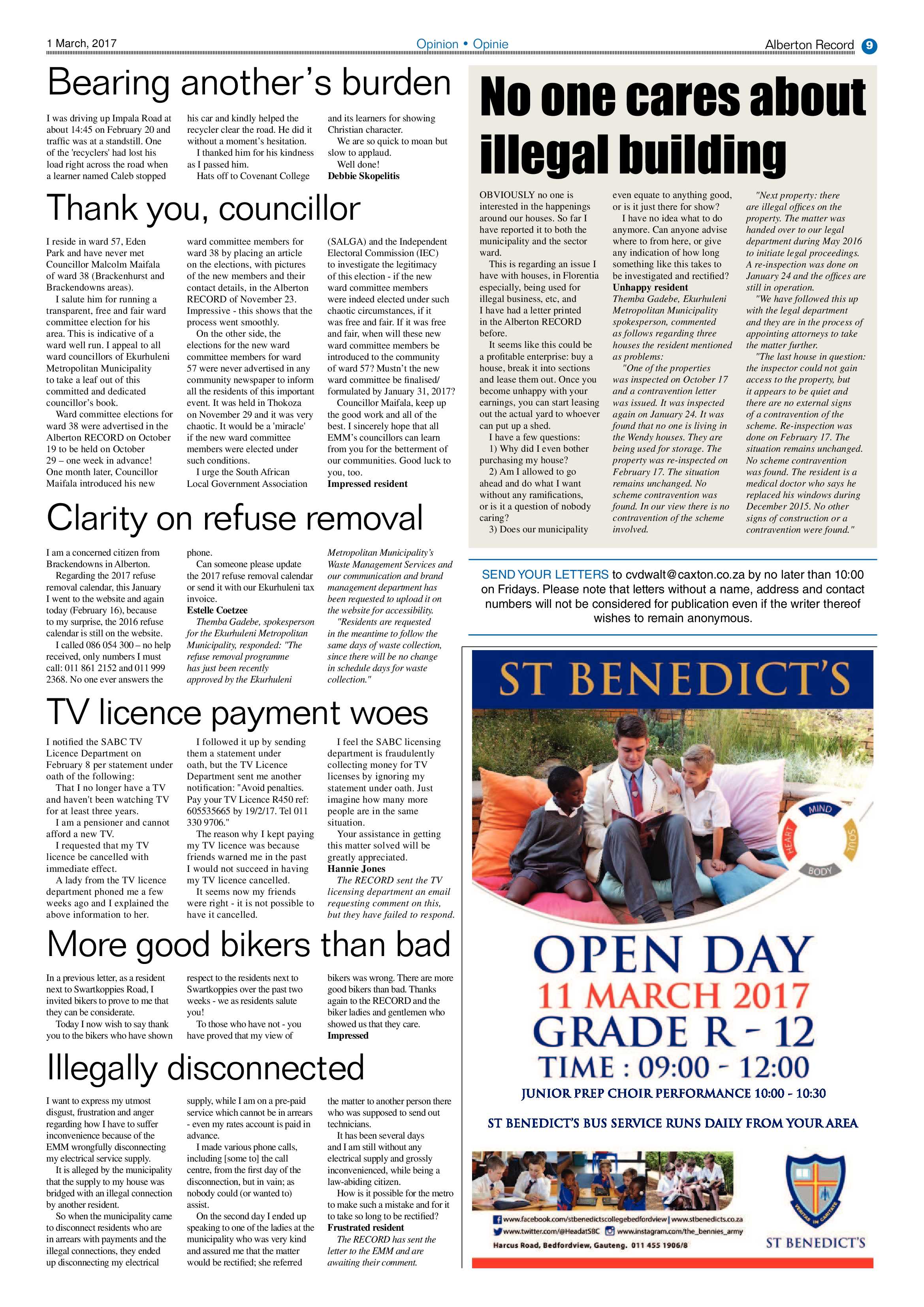 Alberton Record 01 March 2017 page 9