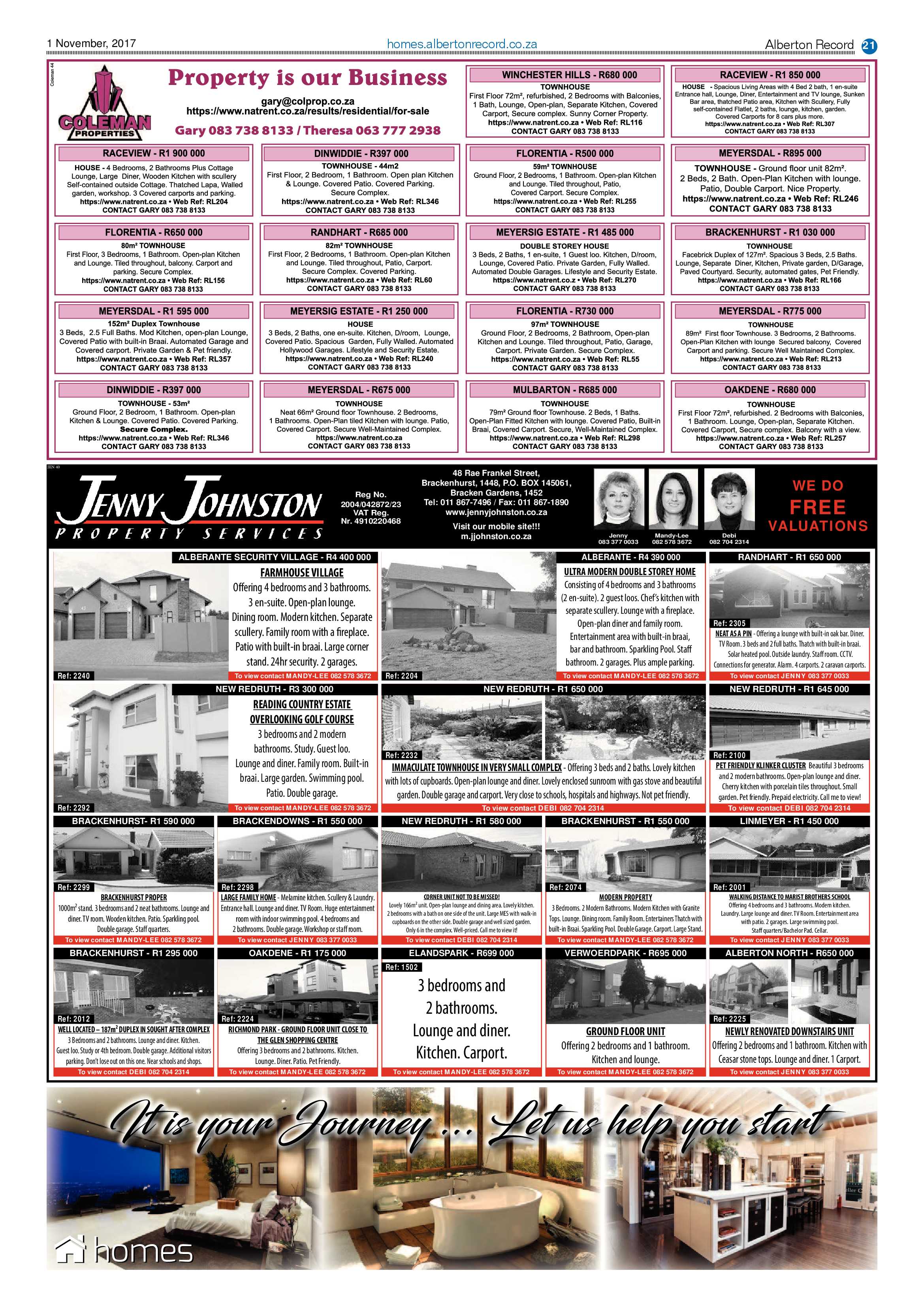 Alberton Record 01 November 2017 page 21