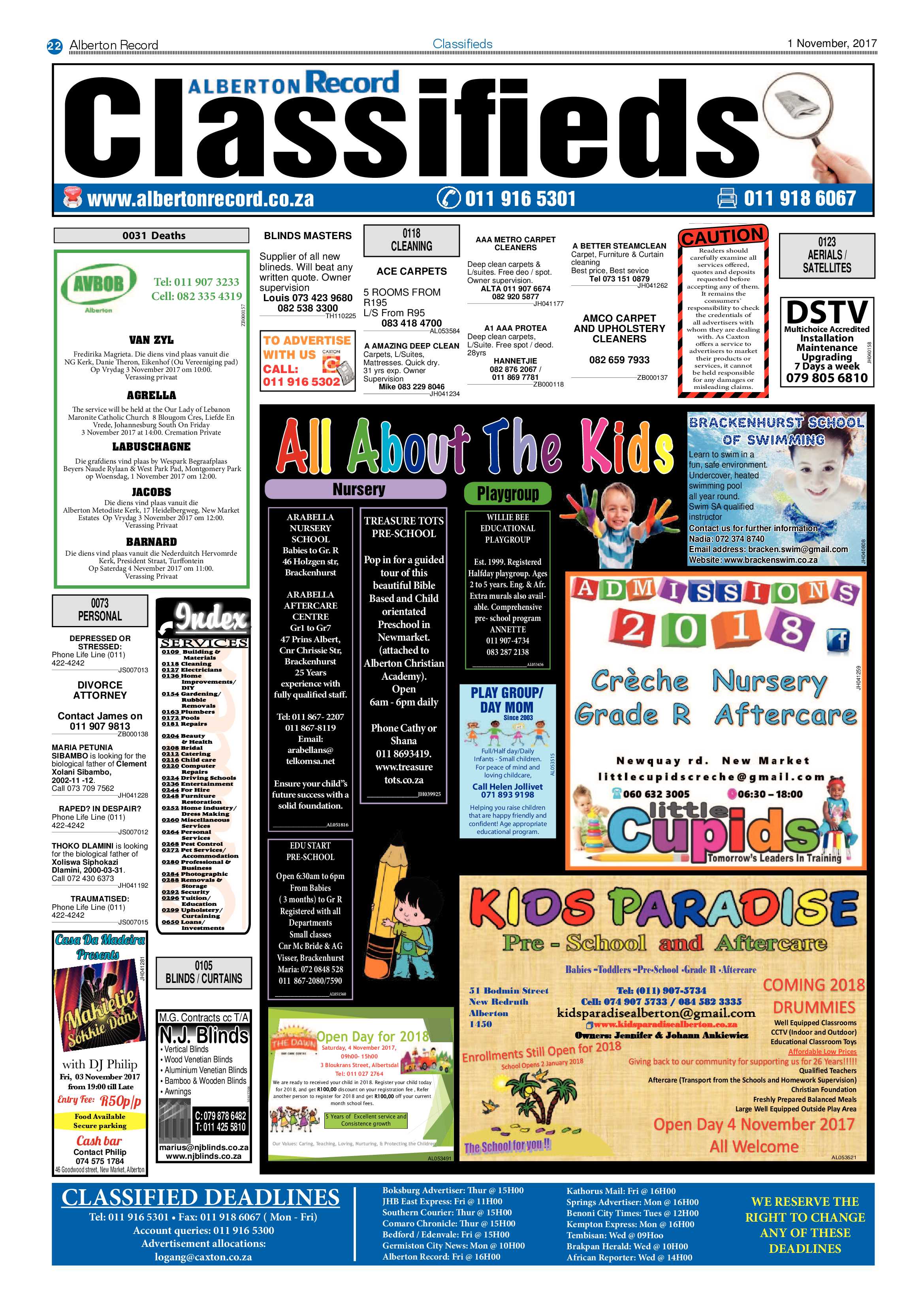 Alberton Record 01 November 2017 page 22