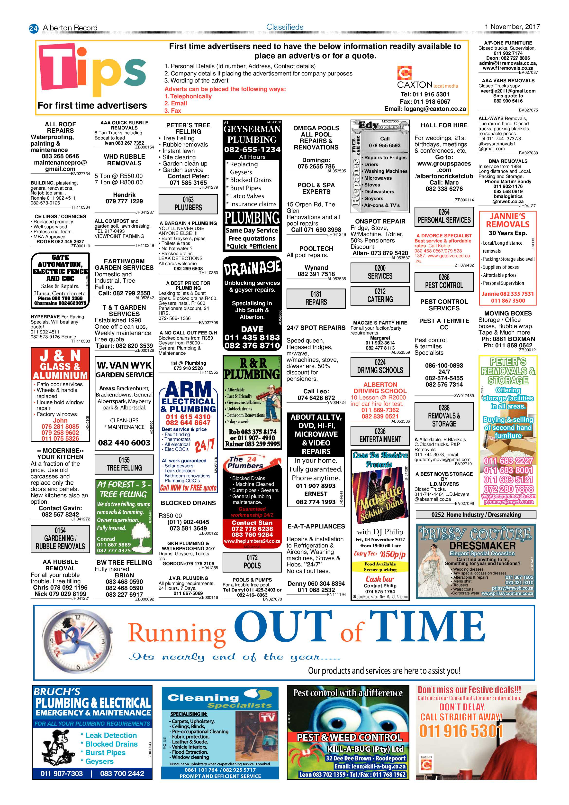 Alberton Record 01 November 2017 page 24