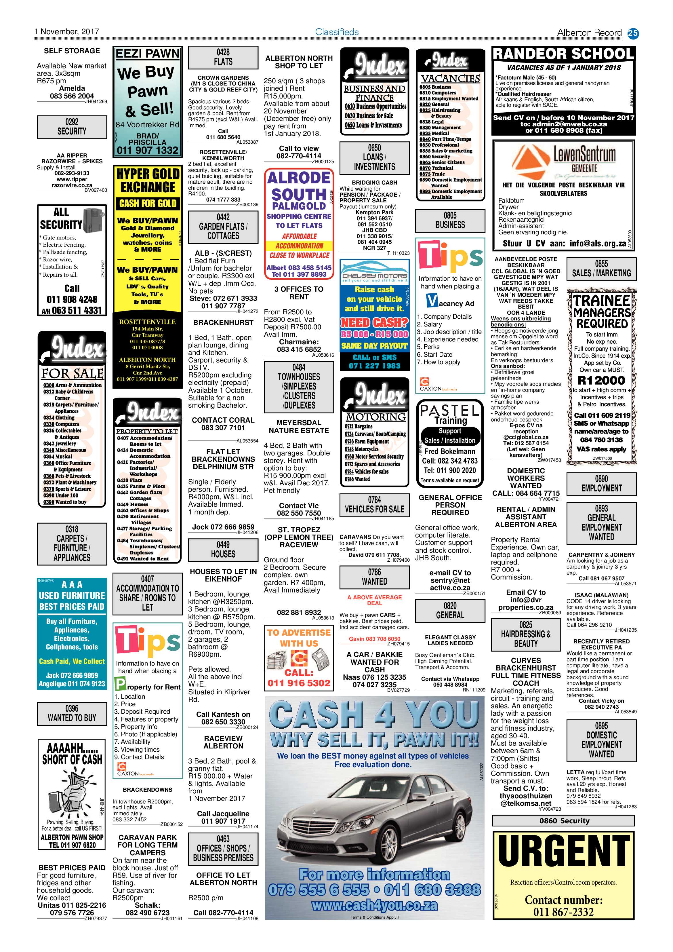 Alberton Record 01 November 2017 page 25