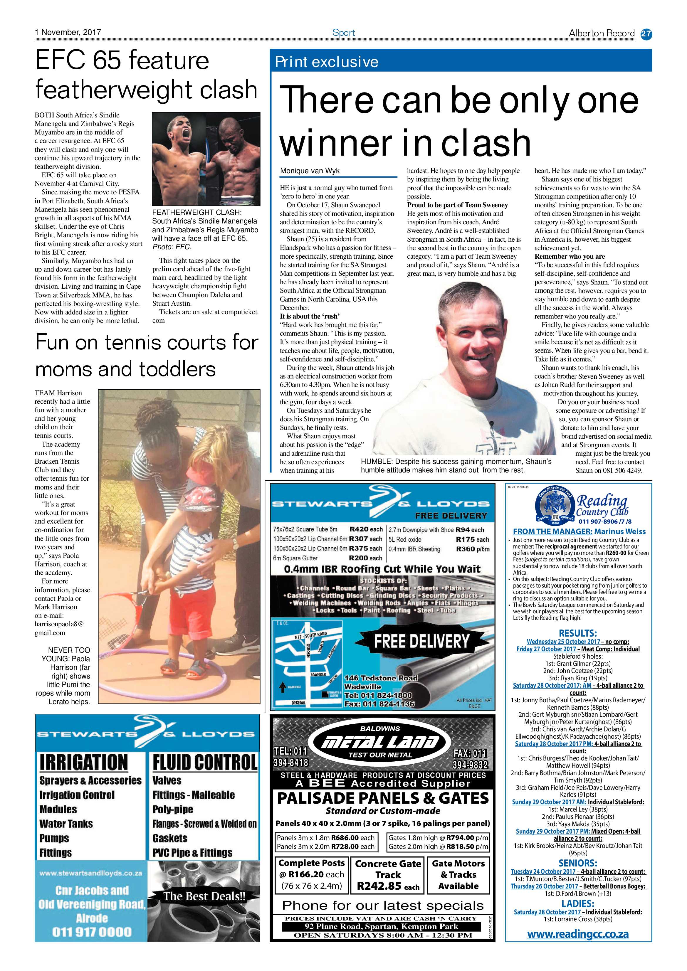Alberton Record 01 November 2017 page 27