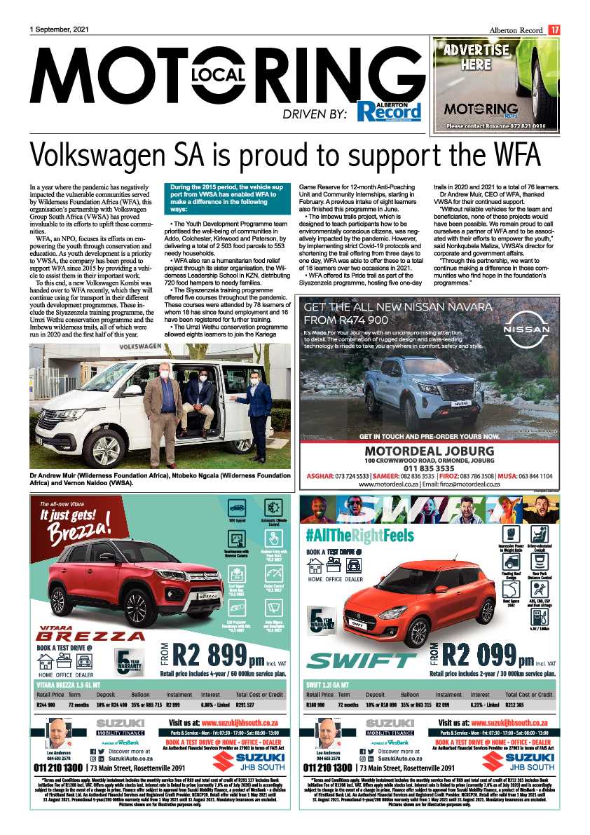 Alberton Record 01 September 2021 page 17