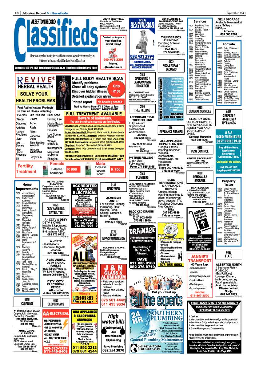 Alberton Record 01 September 2021 page 18