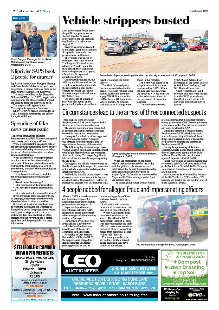 Alberton Record 01 September 2021 page 2