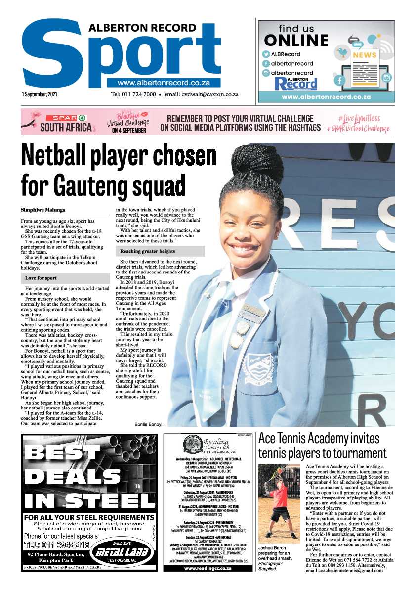 Alberton Record 01 September 2021 page 20