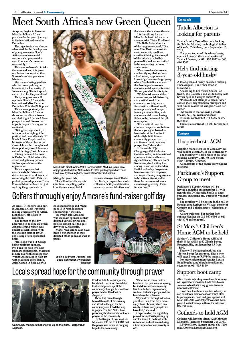 Alberton Record 01 September 2021 page 6