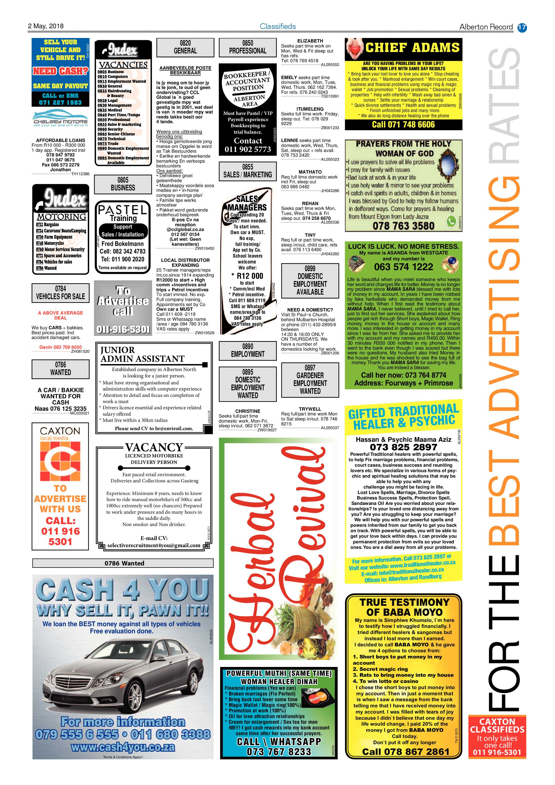 Alberton Record 02 May 2018 page 17