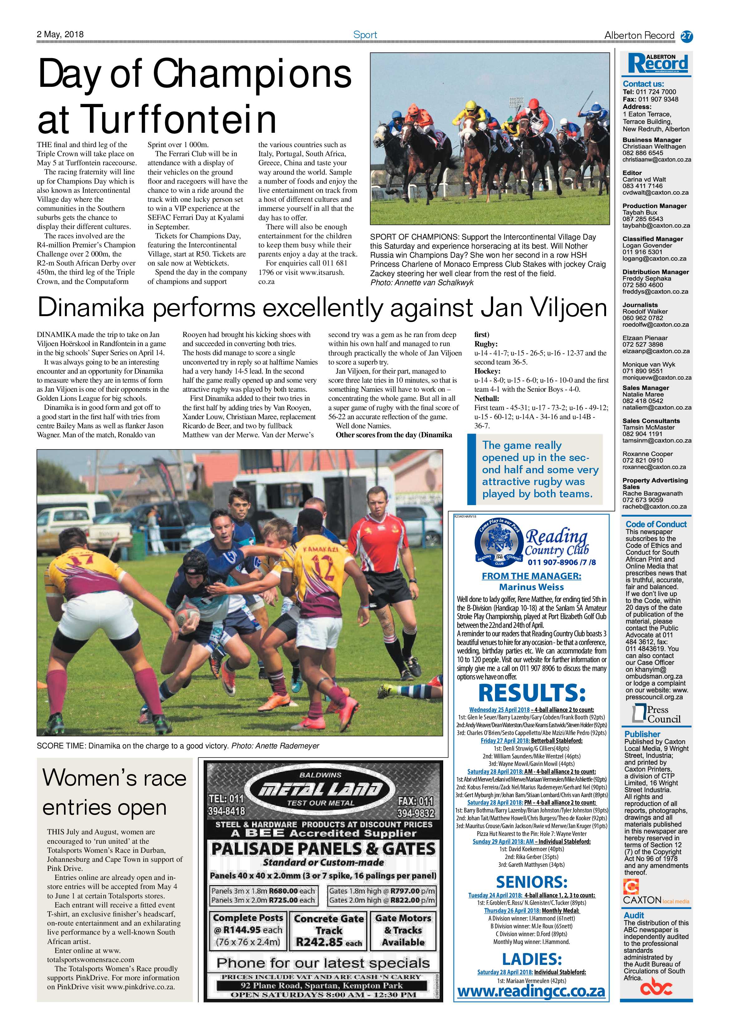 Alberton Record 02 May 2018 page 27