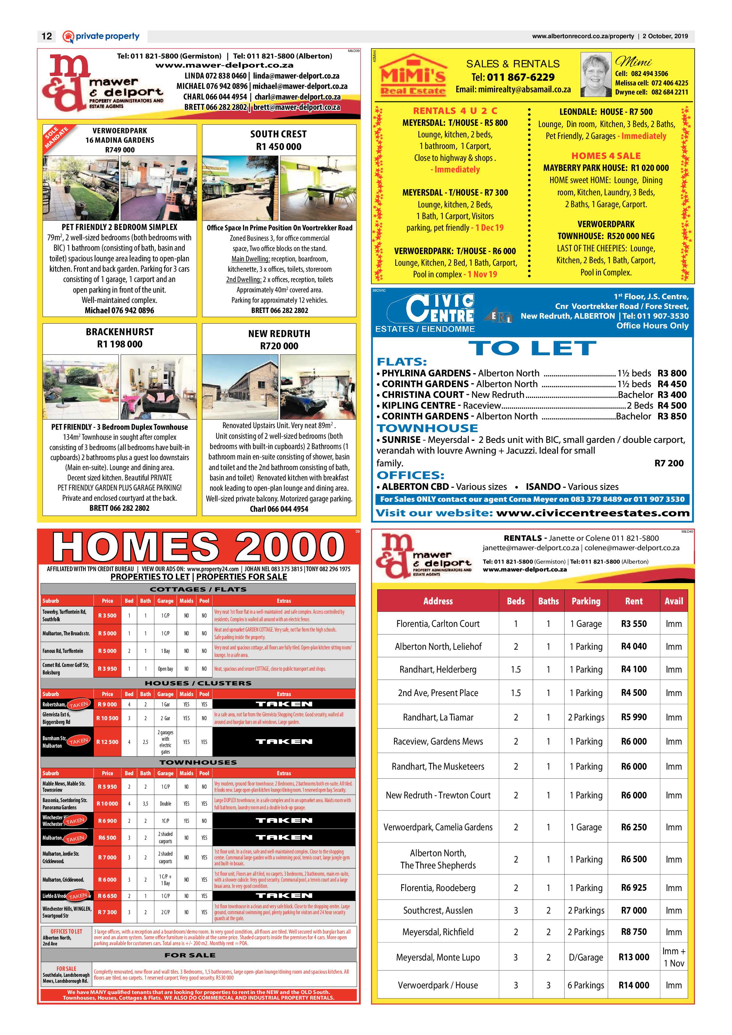 Alberton Record 02 October 2019 page 16