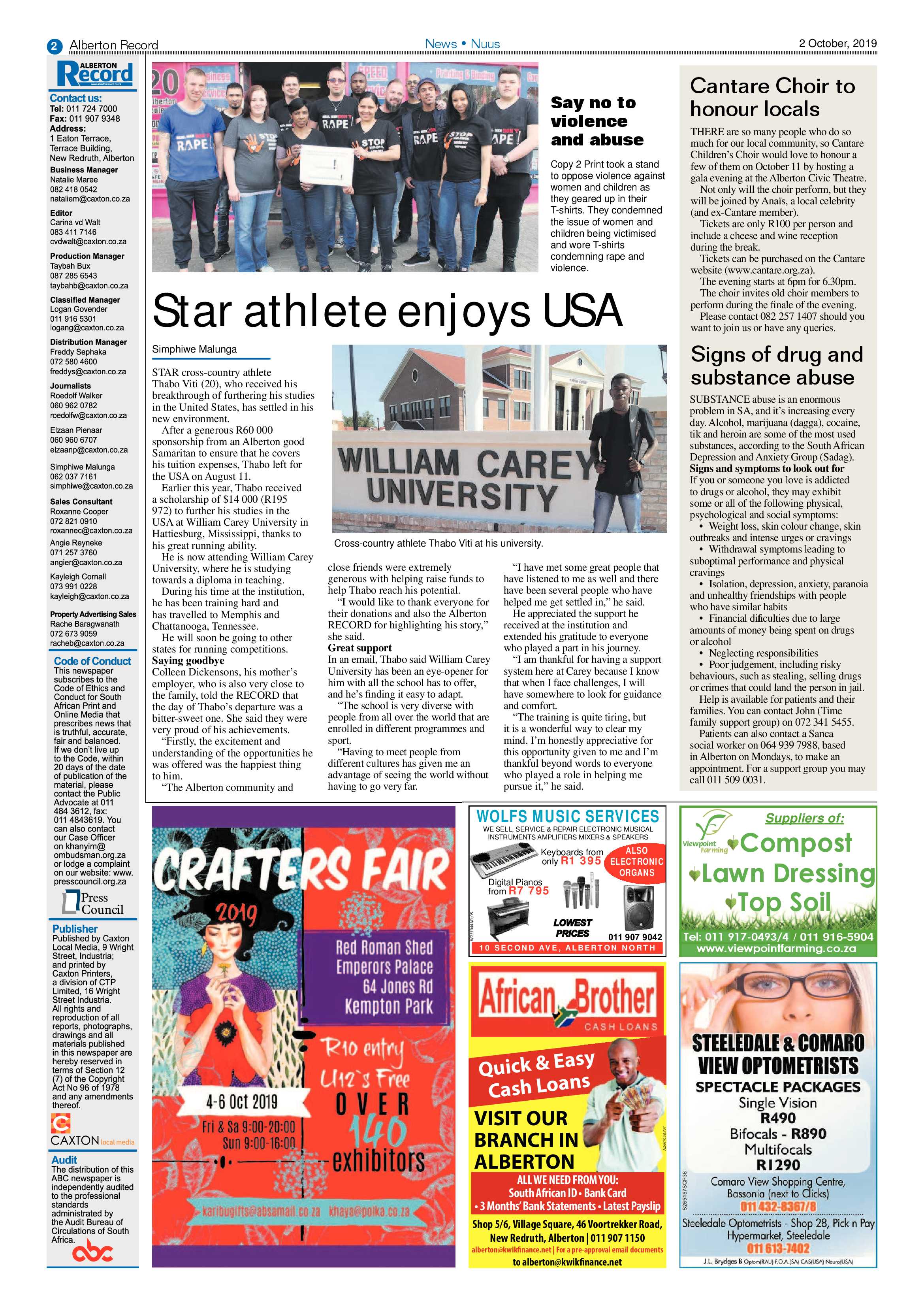 Alberton Record 02 October 2019 page 2