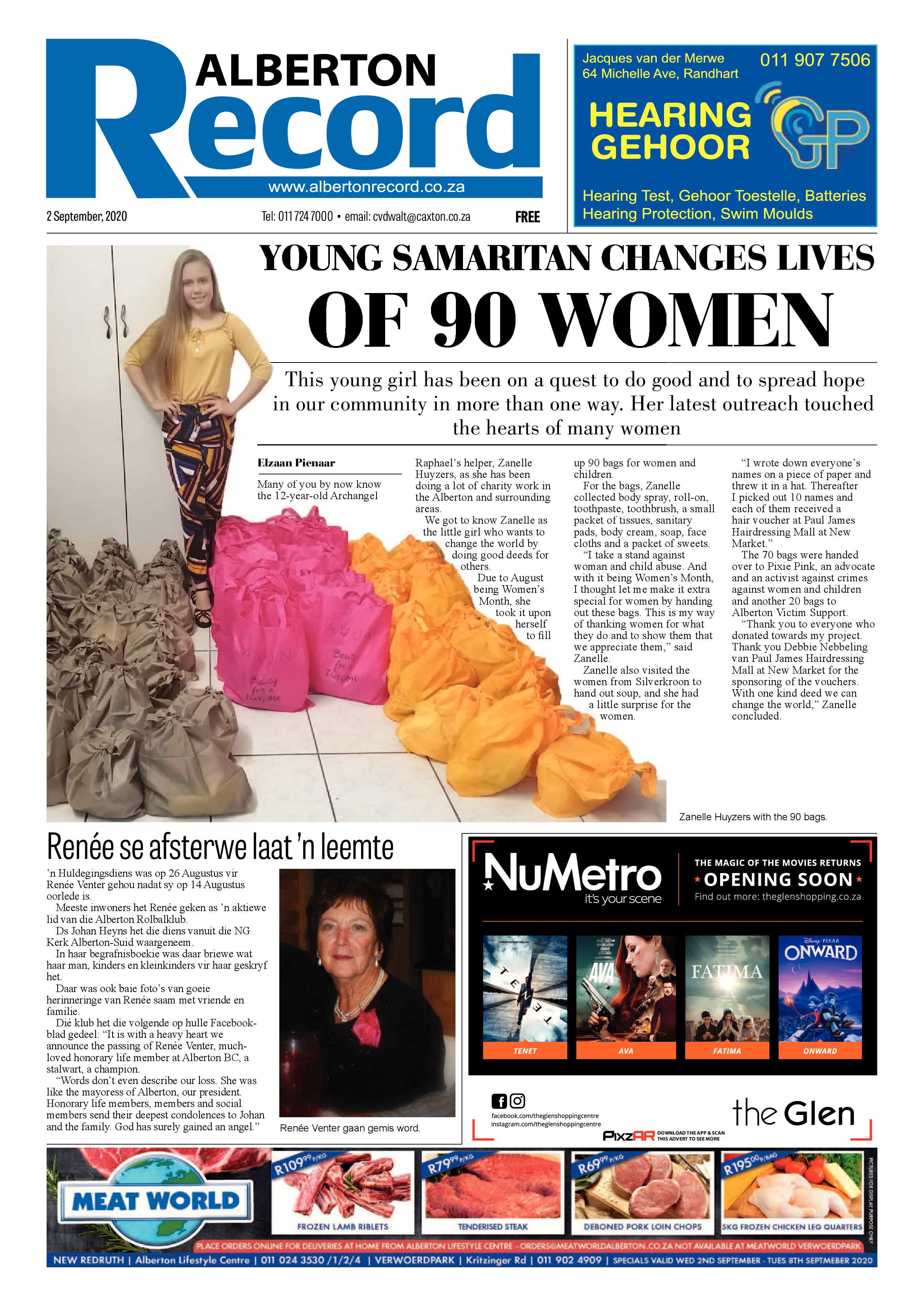 Alberton Record 02 September 2020 page 1