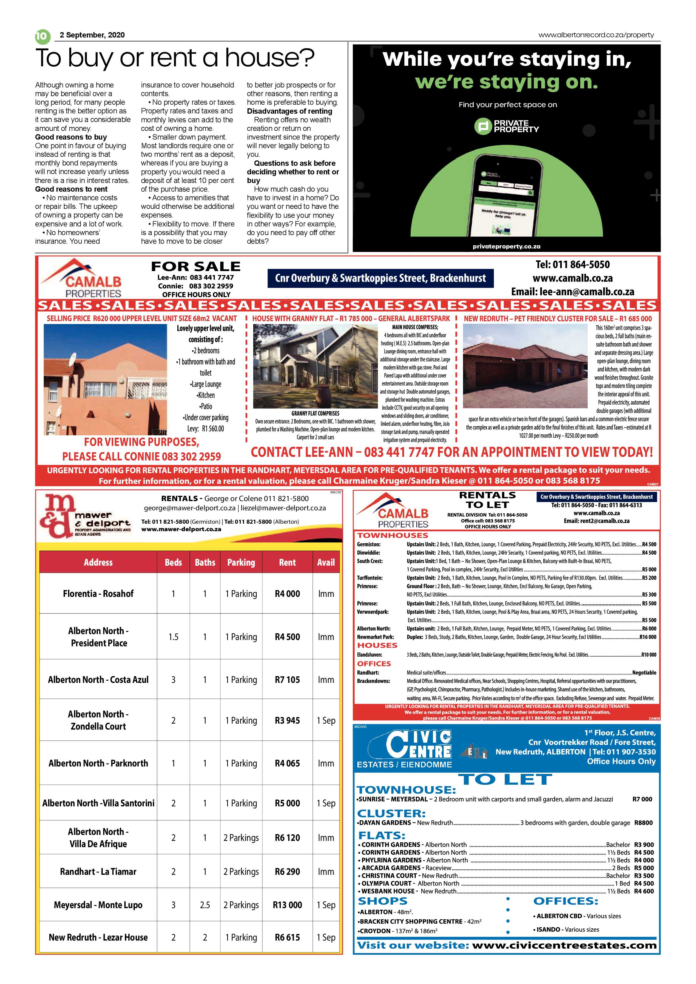 Alberton Record 02 September 2020 page 10