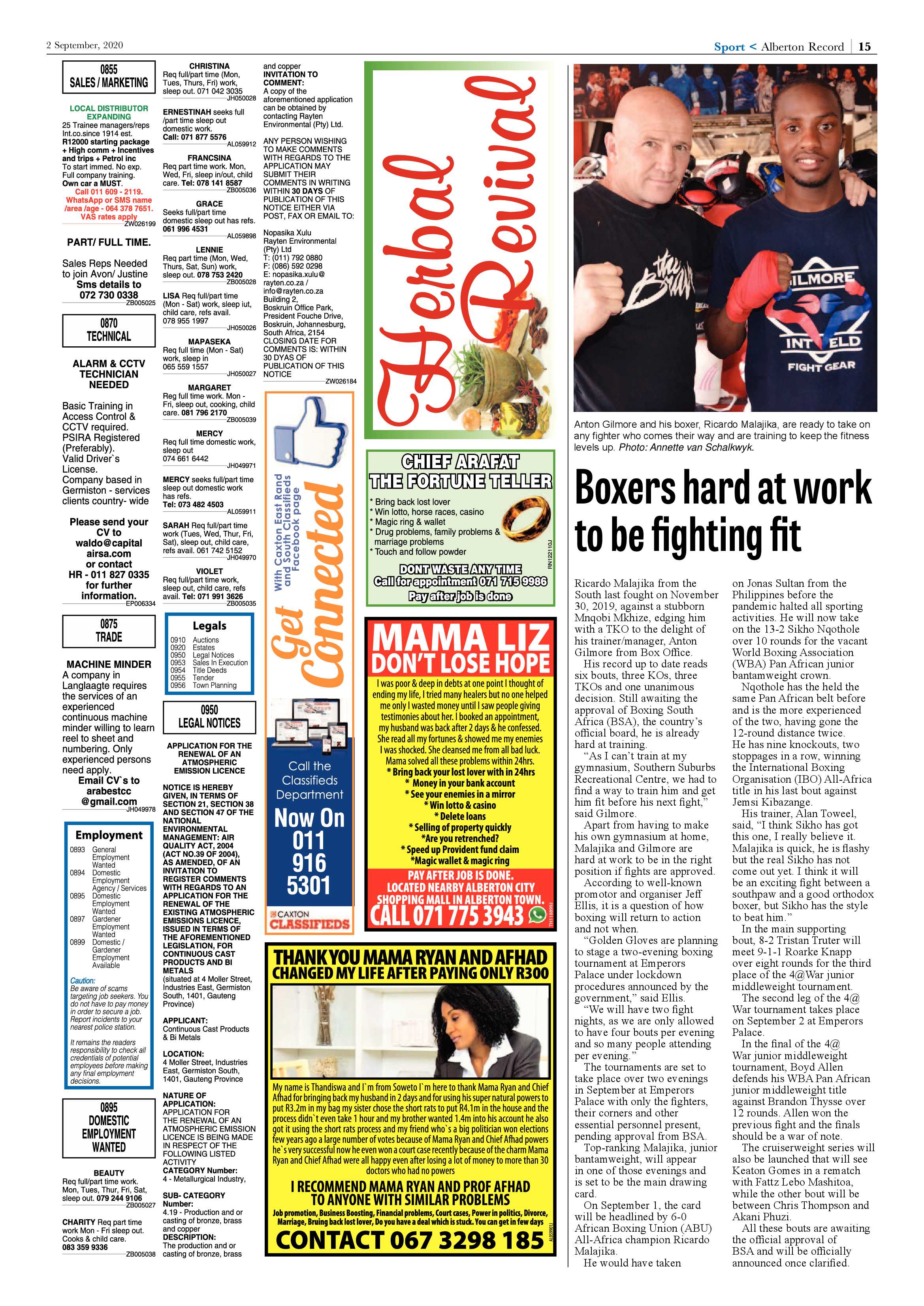 Alberton Record 02 September 2020 page 15