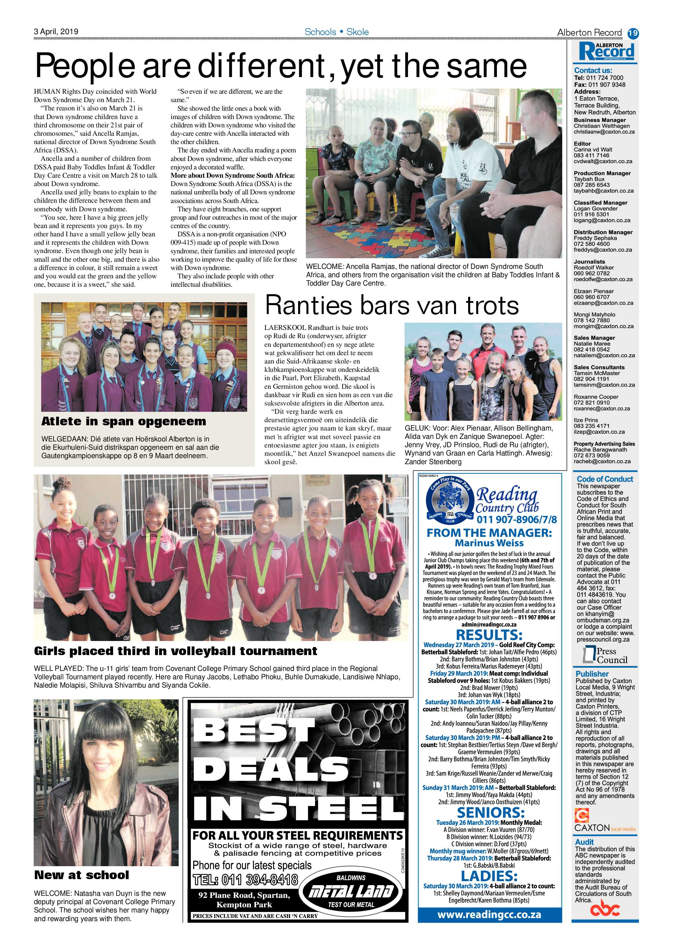 Alberton Record 03 April 2019 page 19