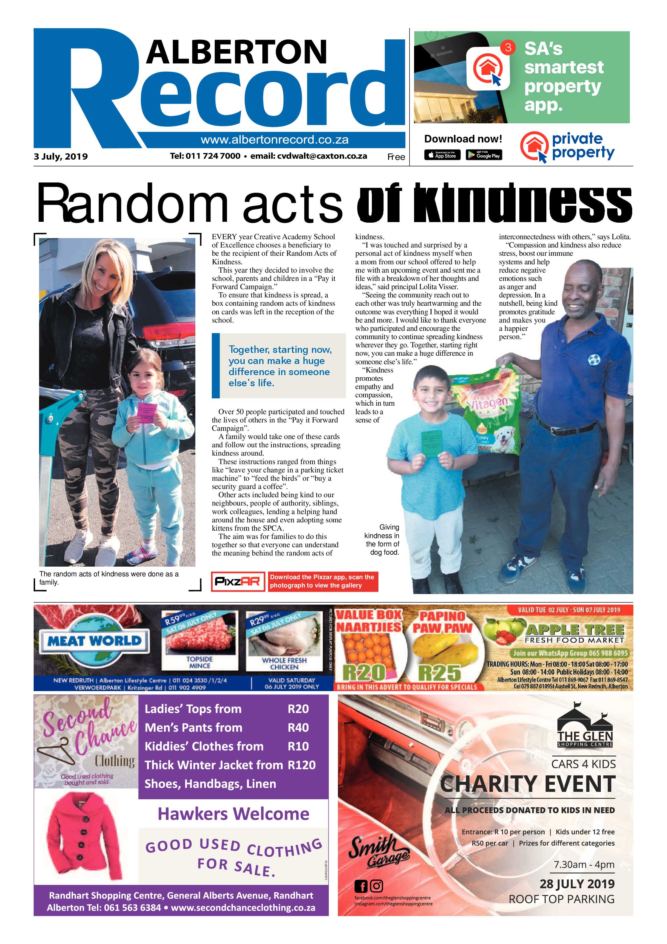 Alberton Record 03 July 2019 page 1