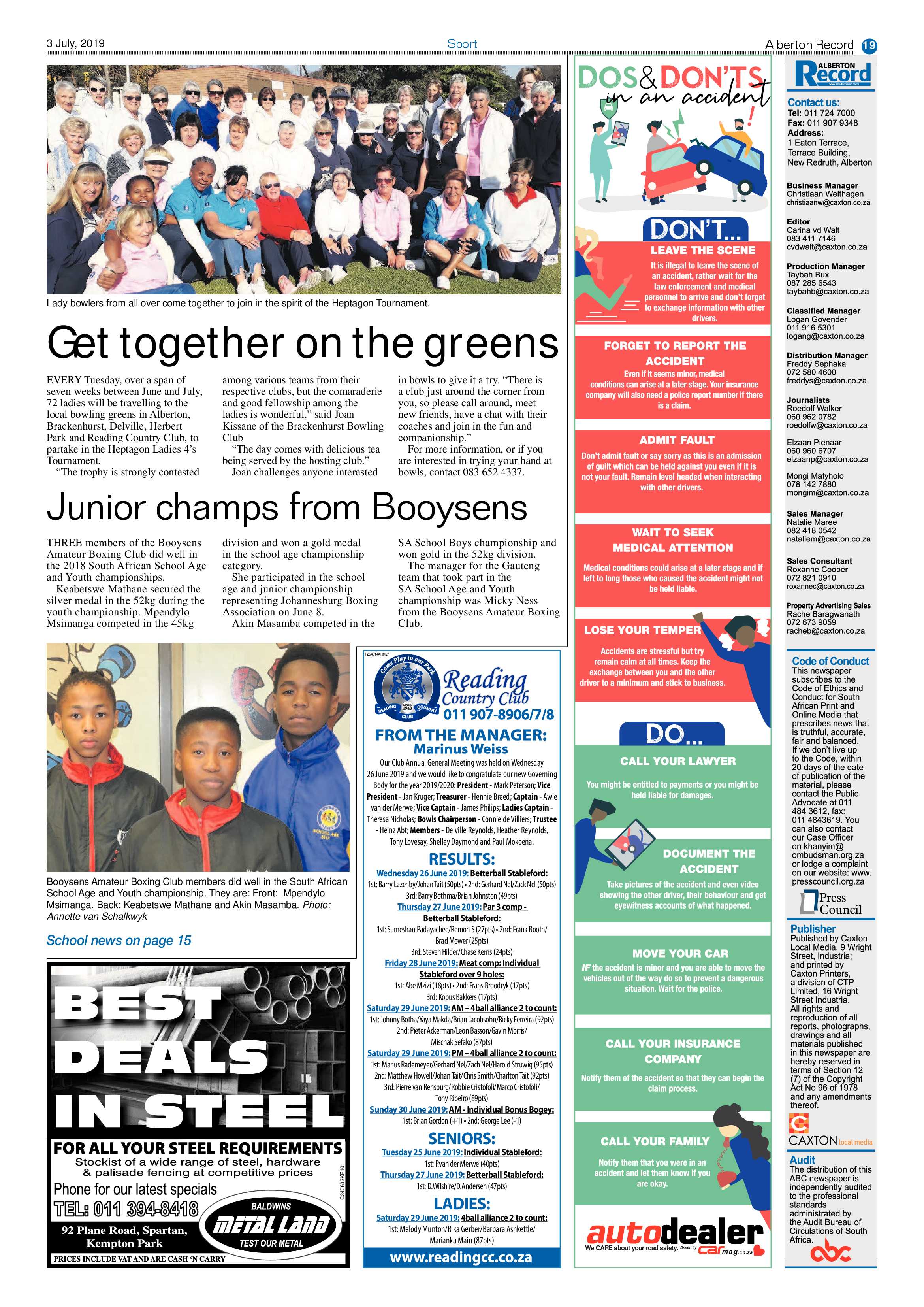 Alberton Record 03 July 2019 page 19