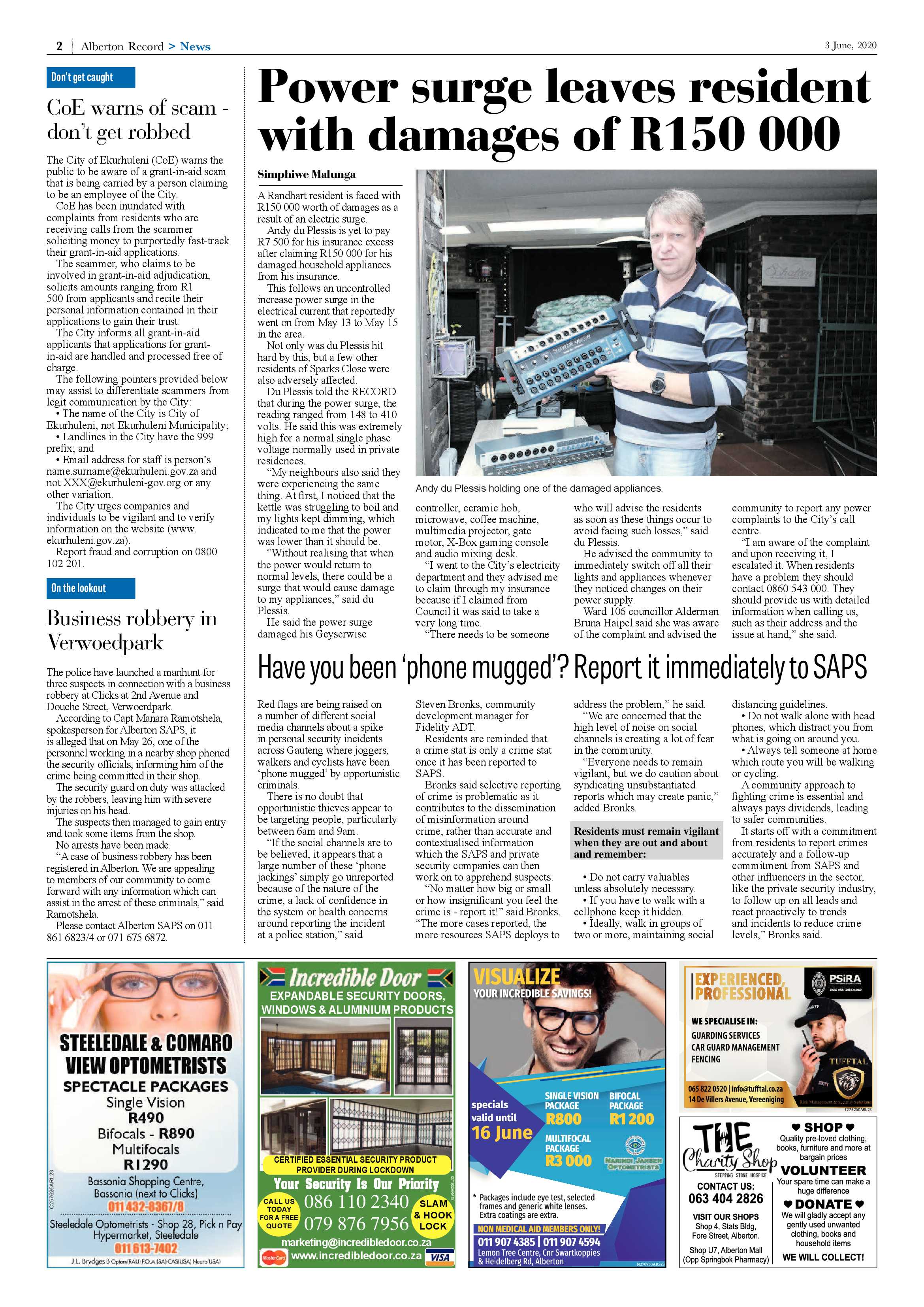 Alberton Record 03 June 2020 page 2
