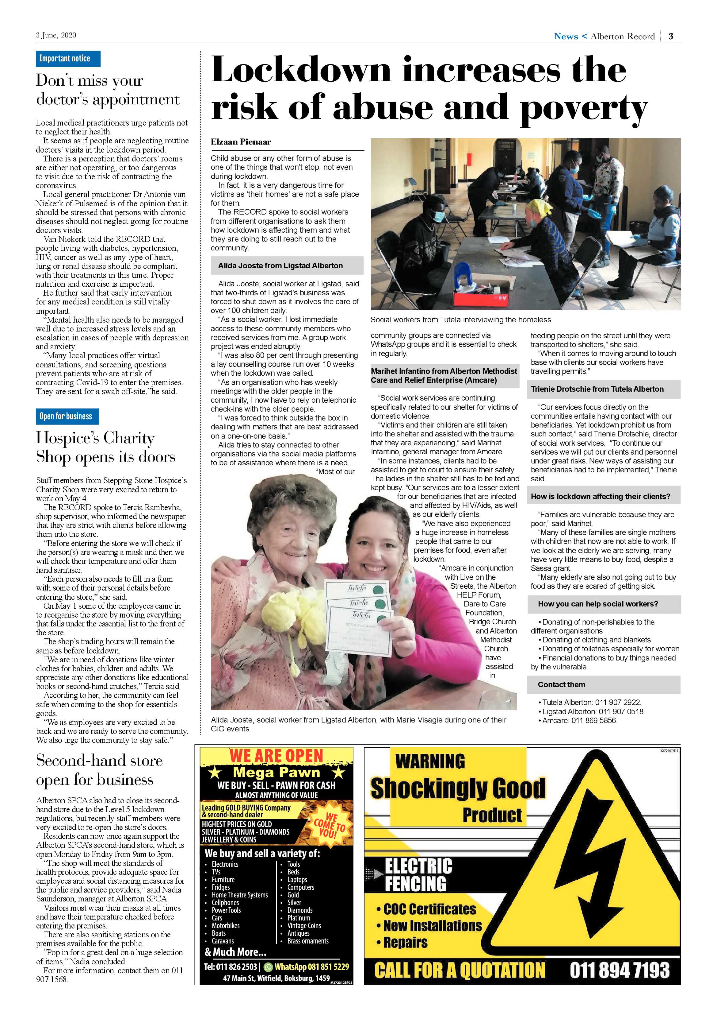 Alberton Record 03 June 2020 page 3