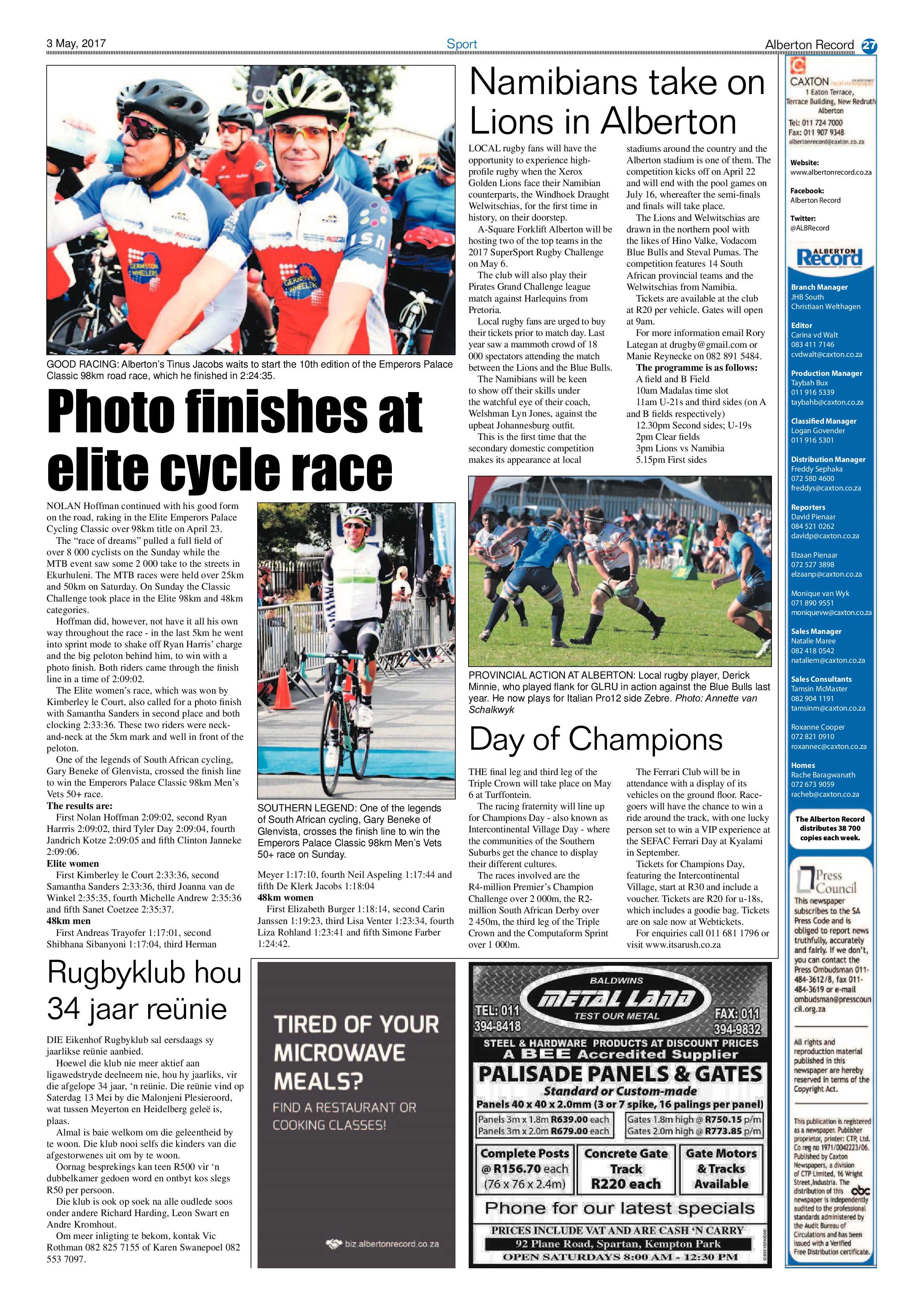 Alberton Record 03 May 2017 page 27