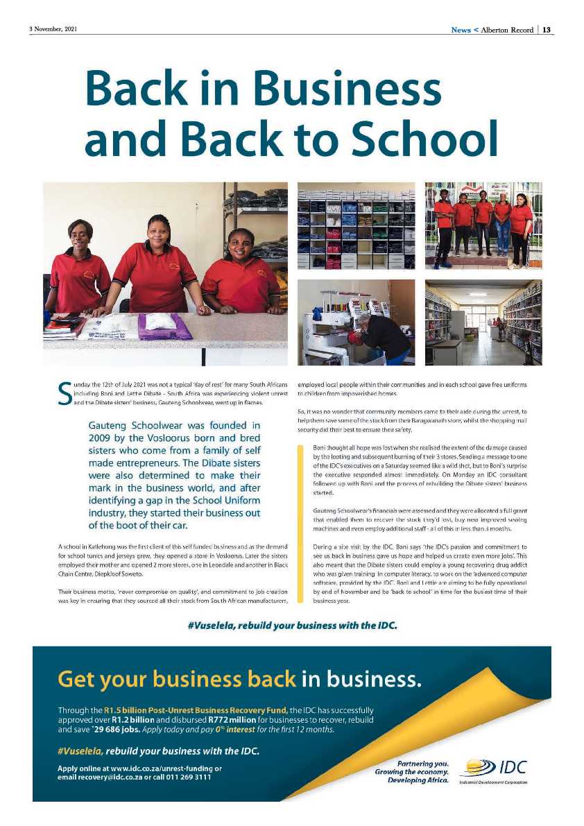 Alberton Record 03 November 2021 page 15