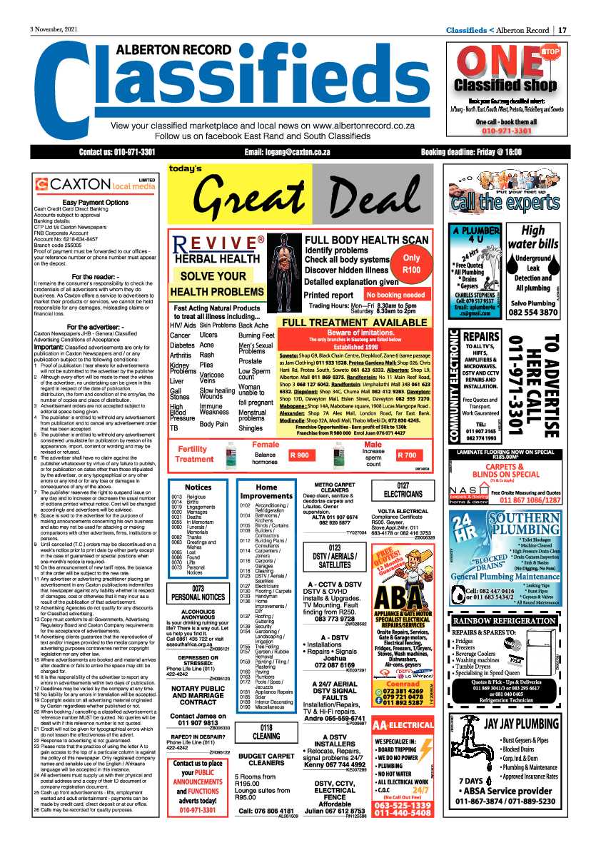 Alberton Record 03 November 2021 page 19