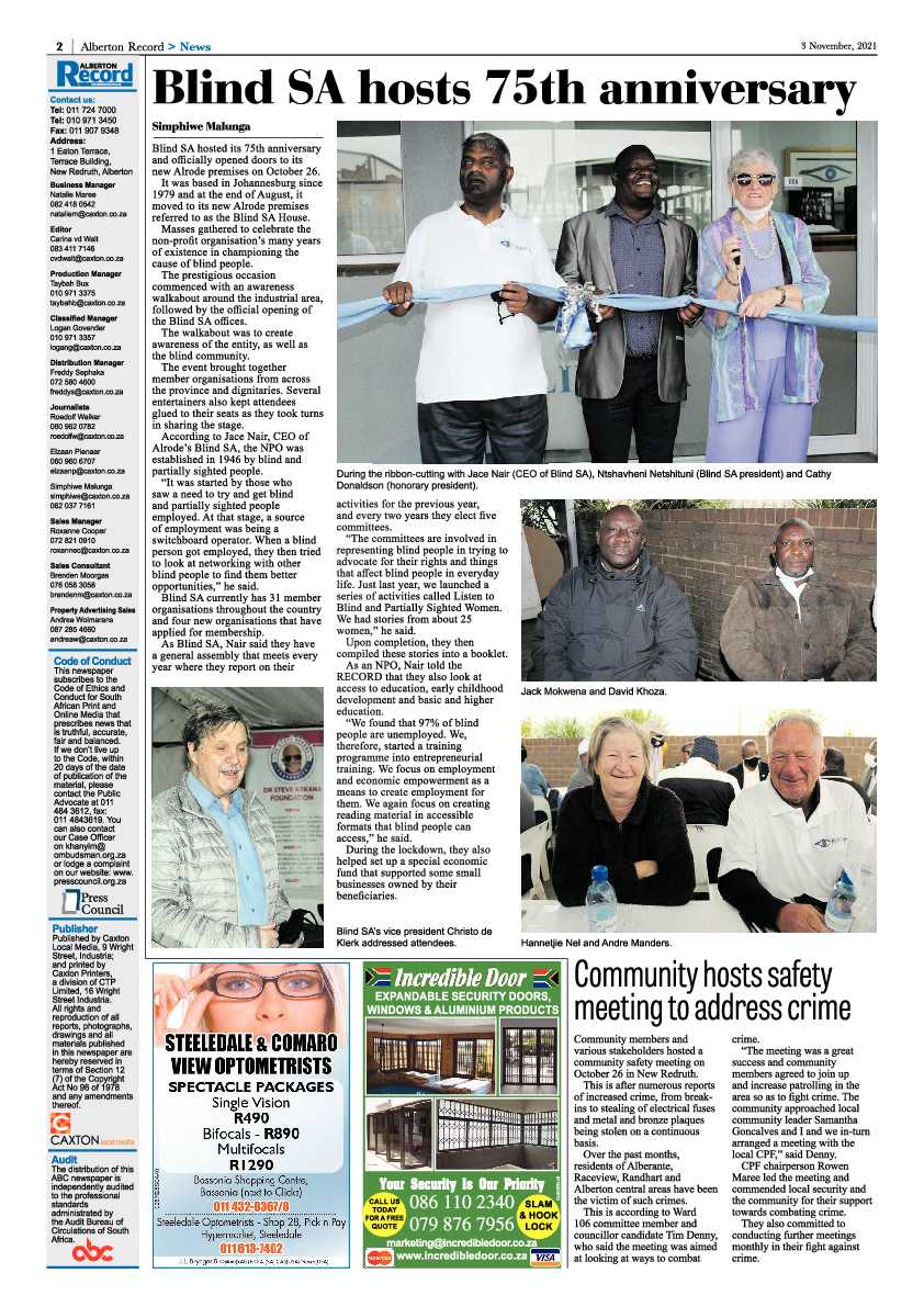 Alberton Record 03 November 2021 page 4