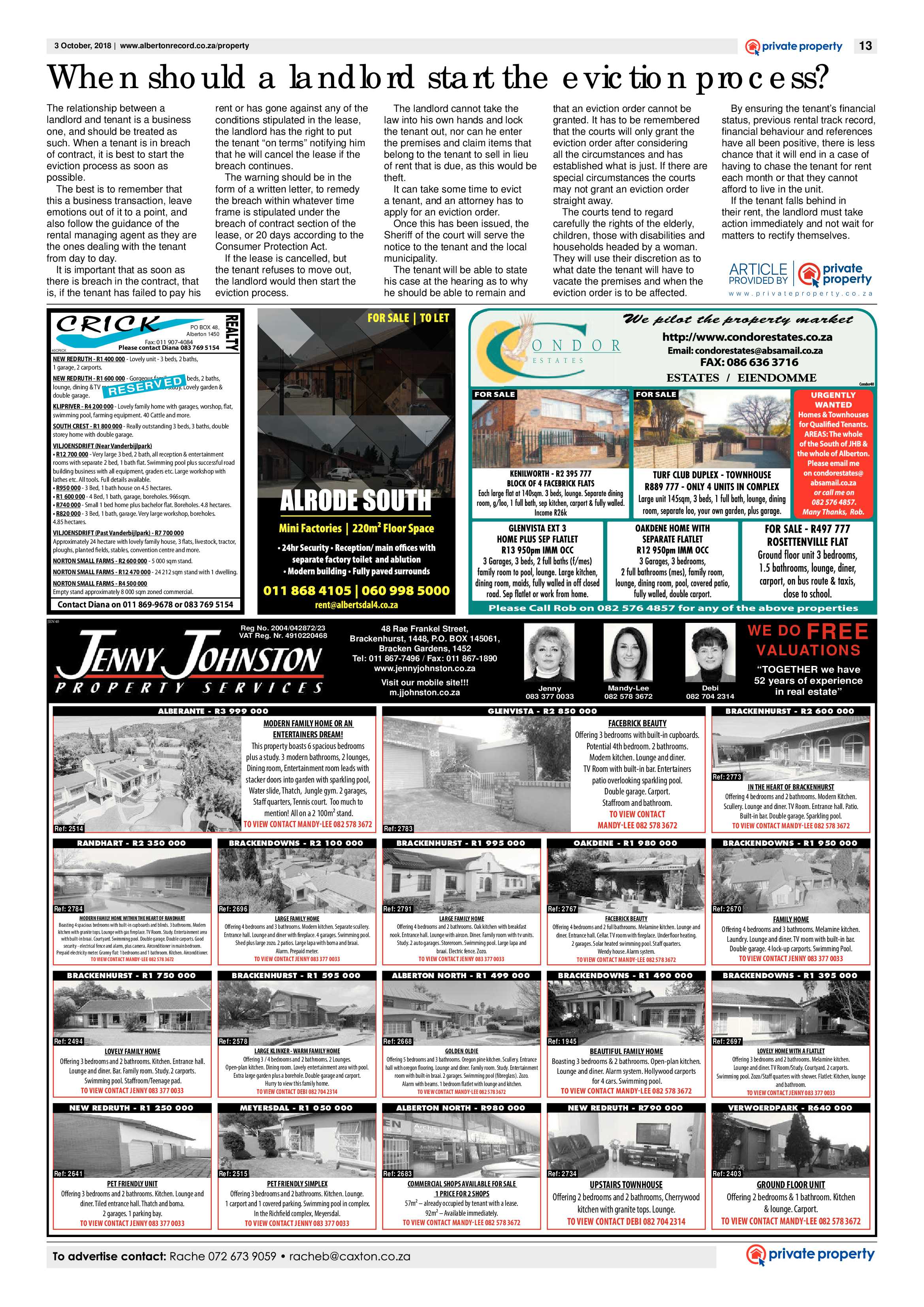 Alberton Record 03 October 2018 page 13