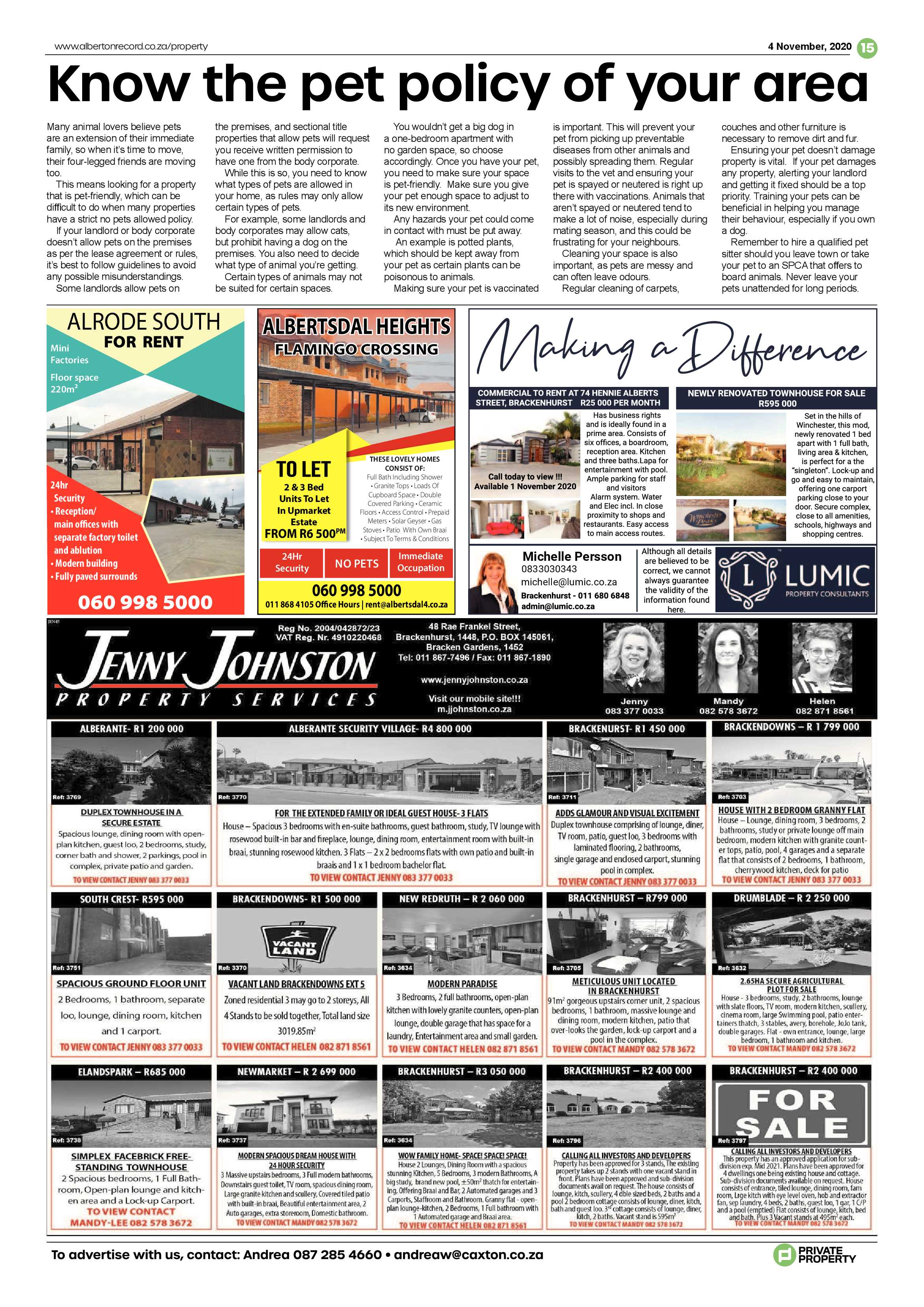 Alberton Record 04 Alberton 2020 page 15
