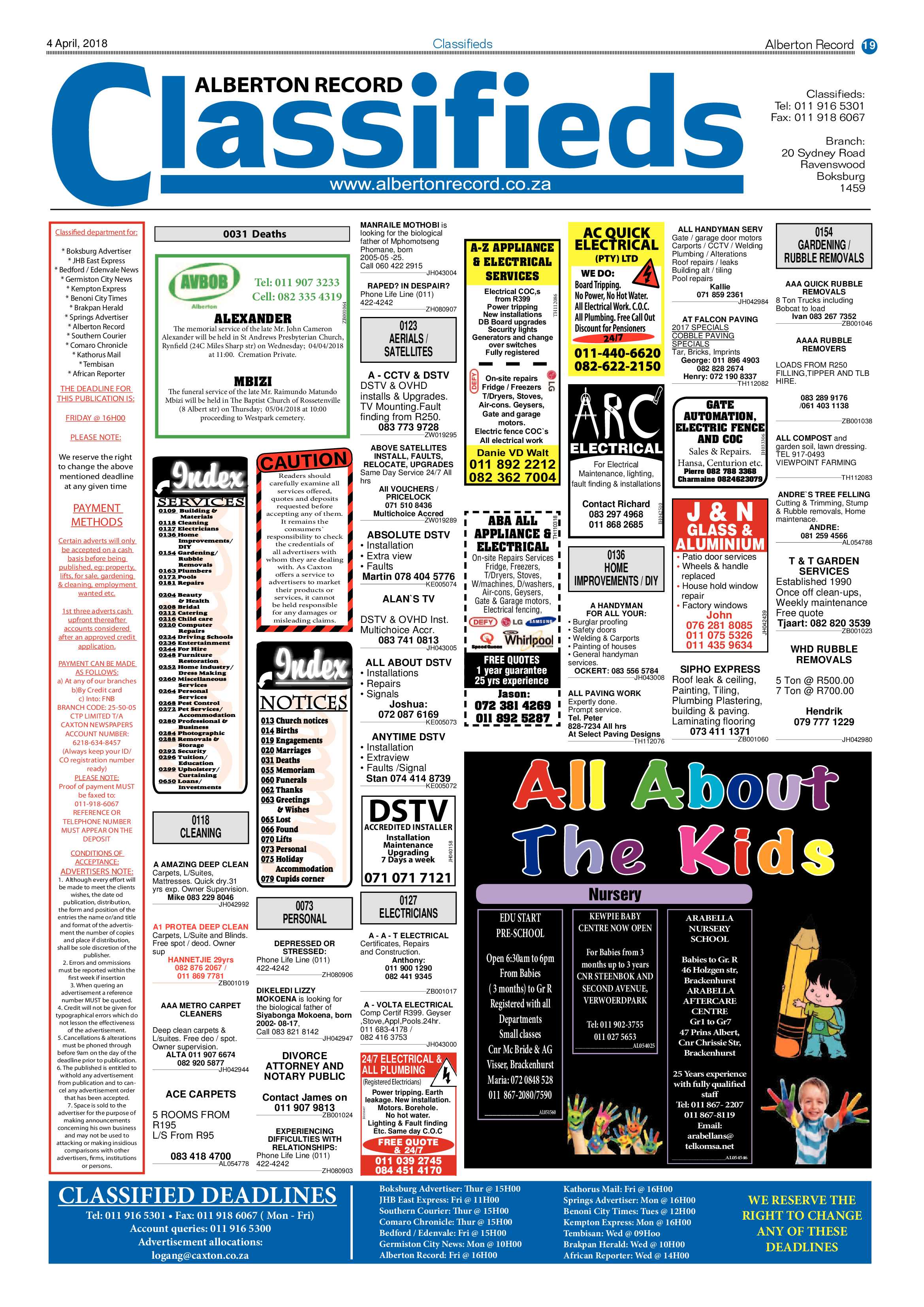 Alberton Record 04 April 2018 page 19