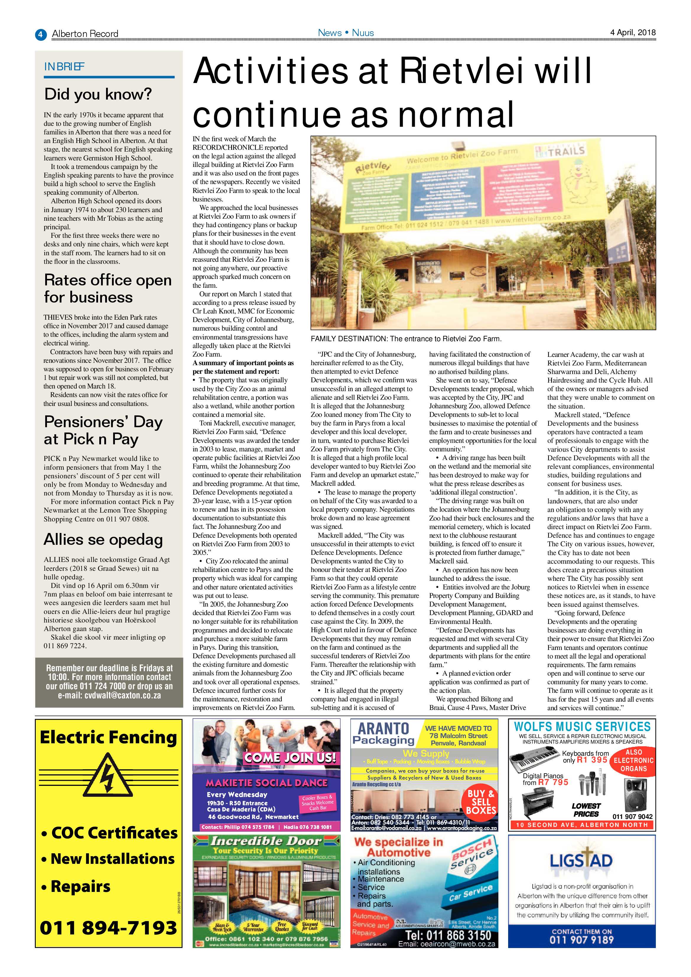 Alberton Record 04 April 2018 page 4