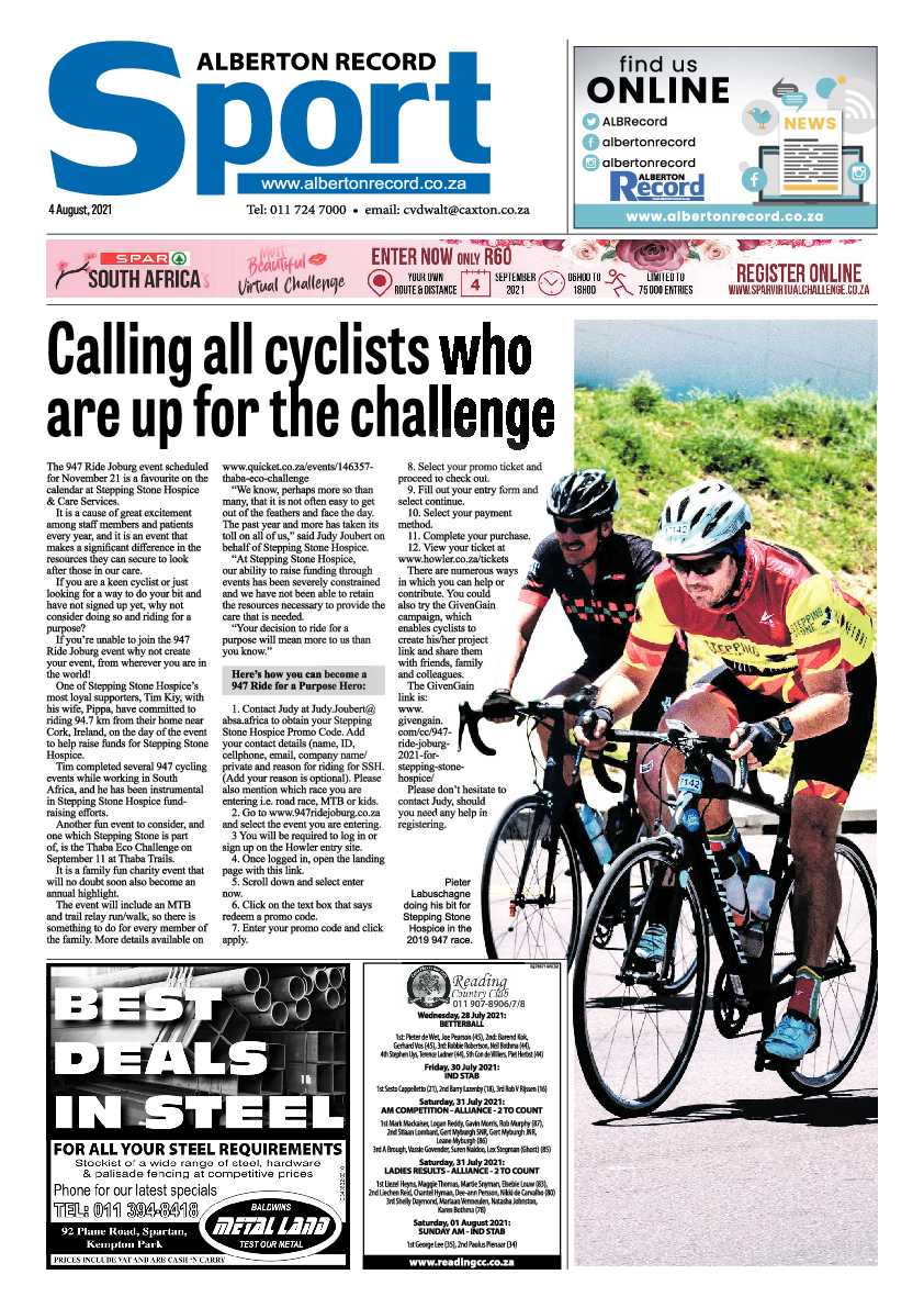 Alberton Record 04 August 2021 page 16