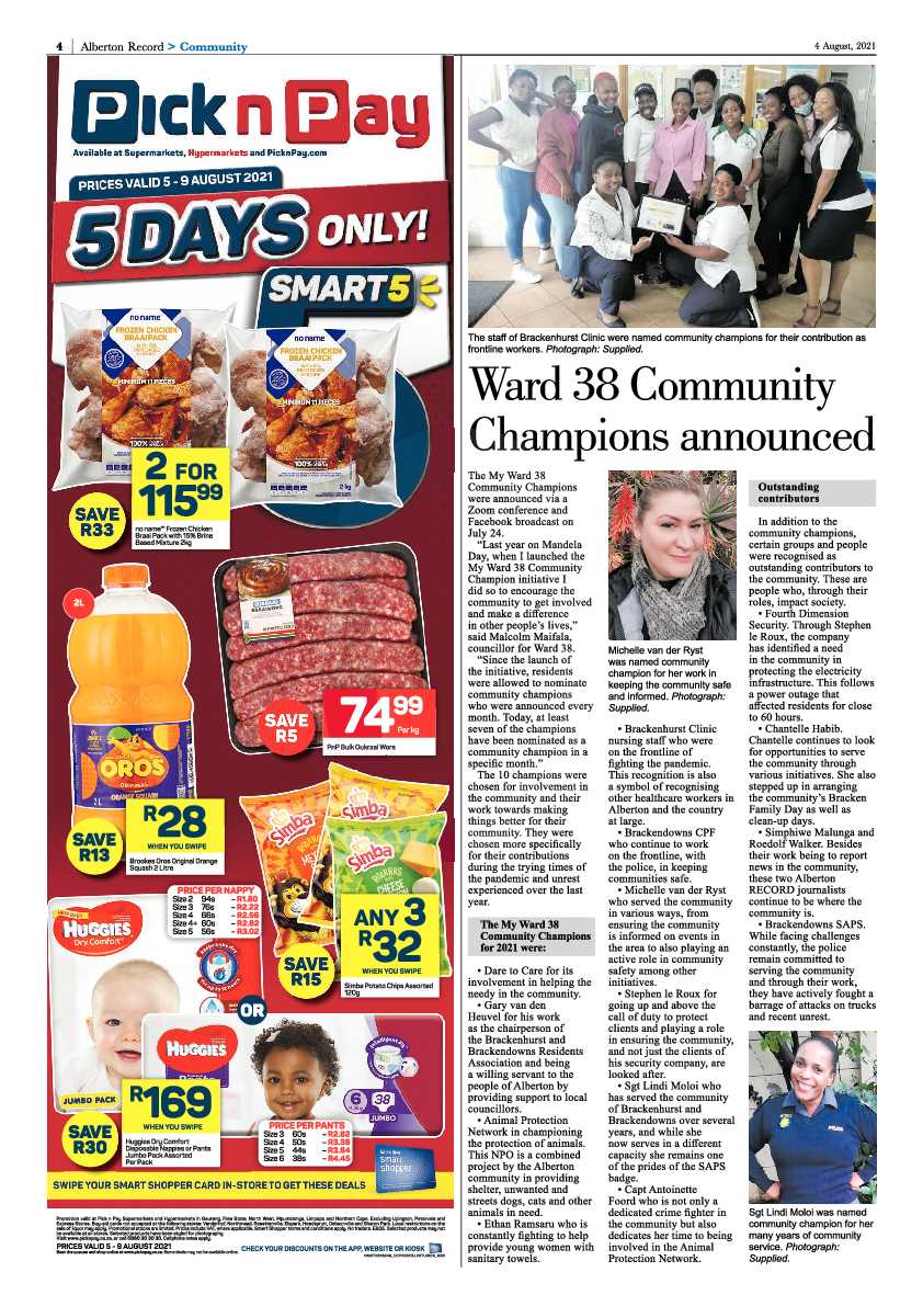 Alberton Record 04 August 2021 page 4