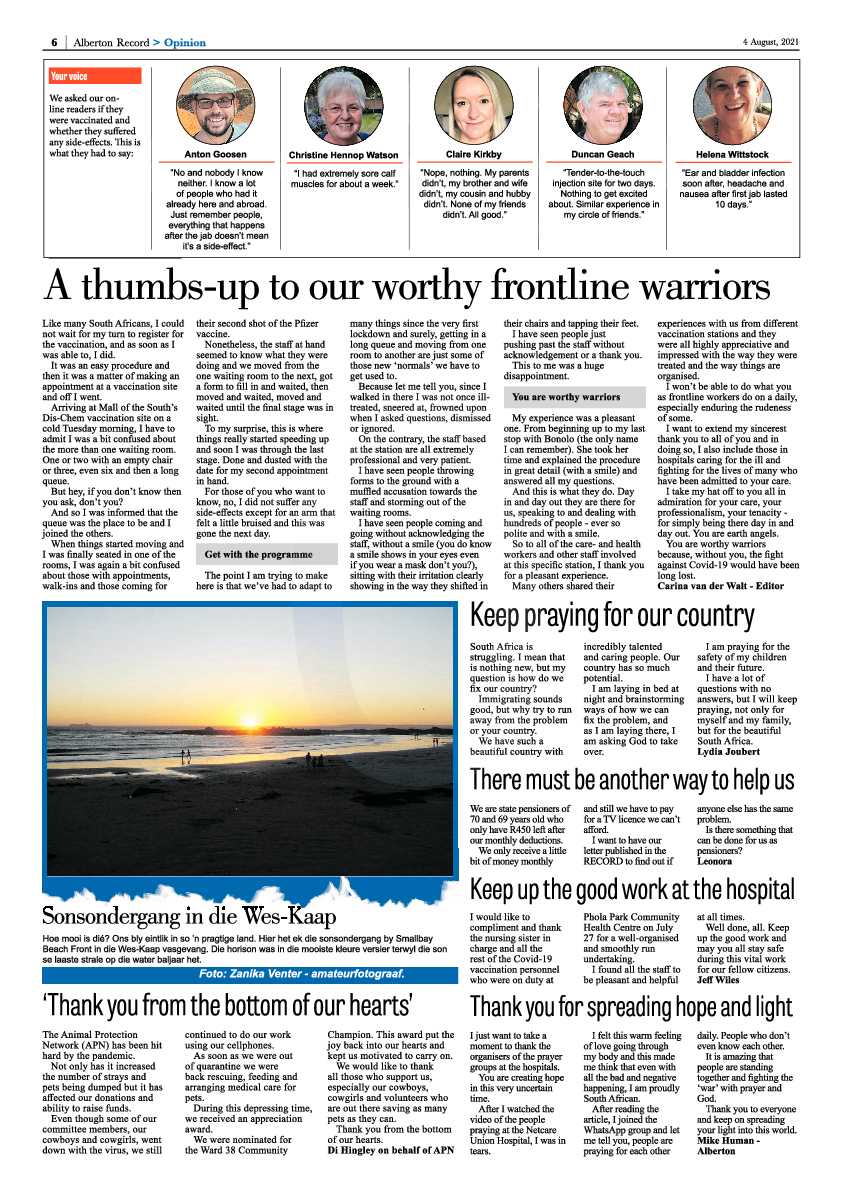 Alberton Record 04 August 2021 page 6