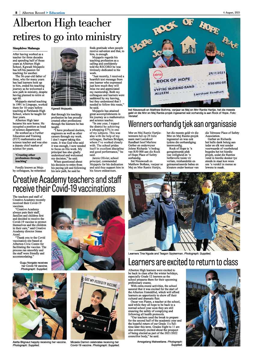 Alberton Record 04 August 2021 page 8