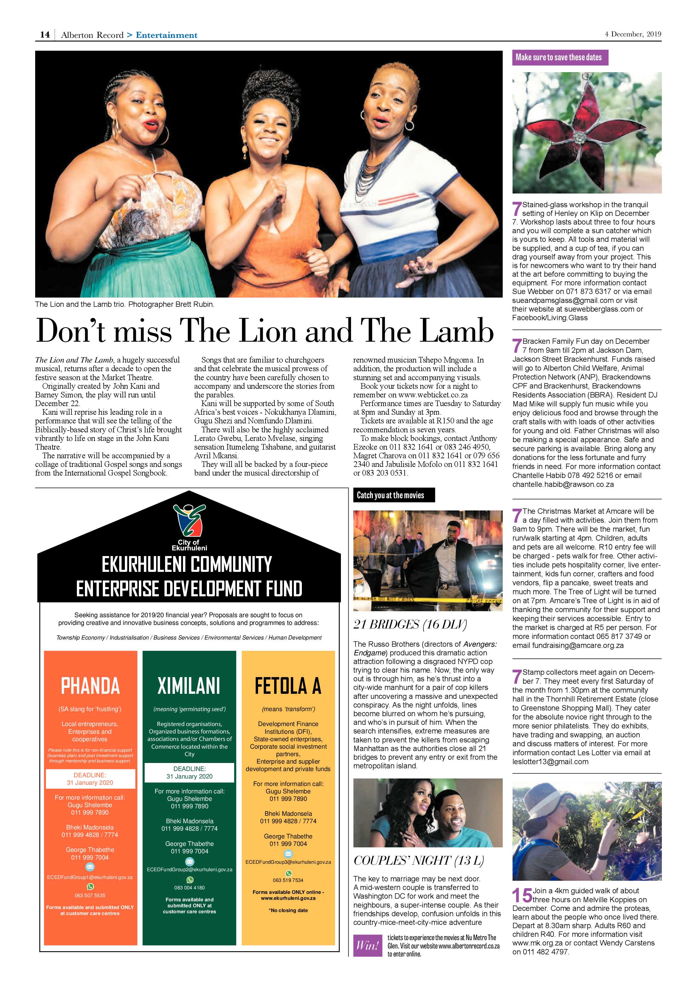 Alberton Record 04 December 2019 page 14