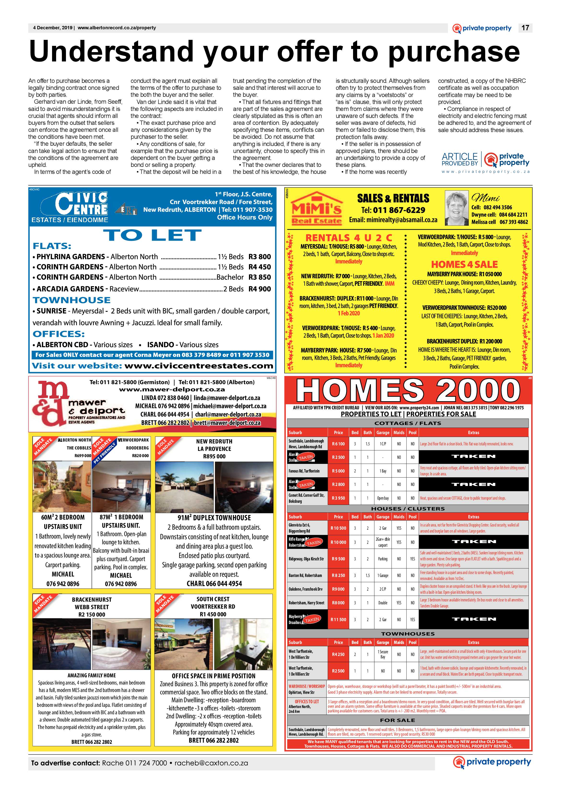 Alberton Record 04 December 2019 page 17