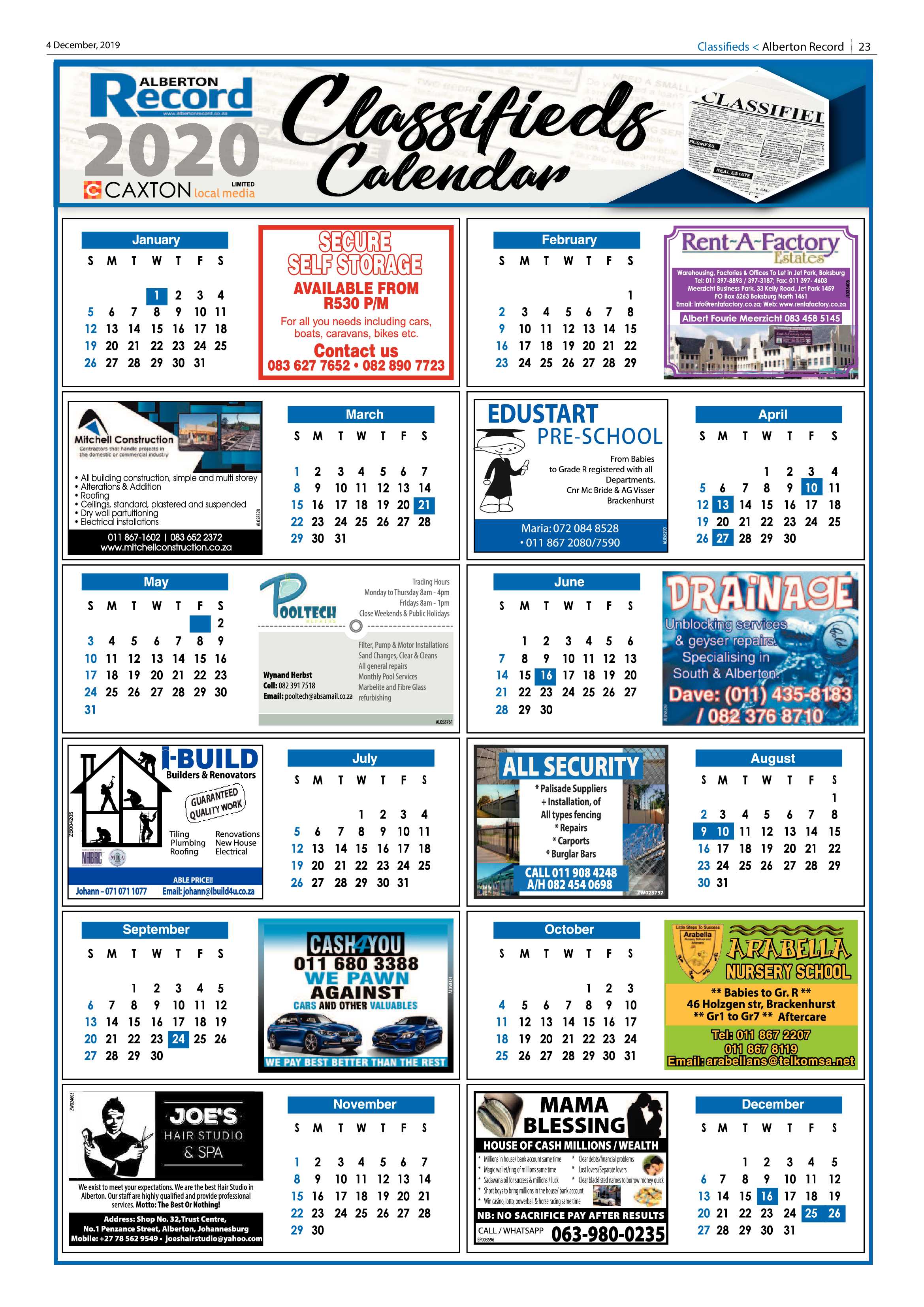 Alberton Record 04 December 2019 page 23