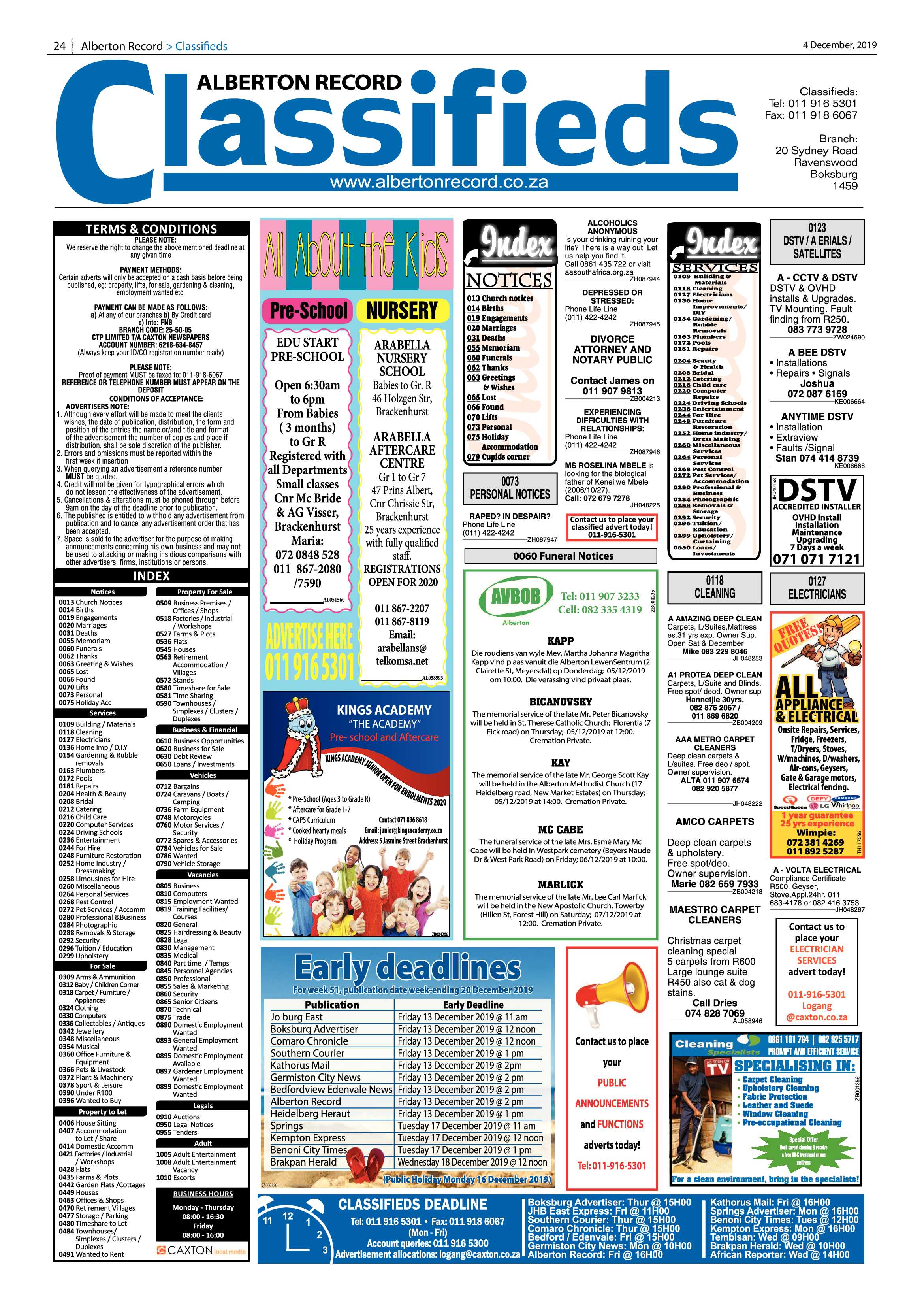Alberton Record 04 December 2019 page 24
