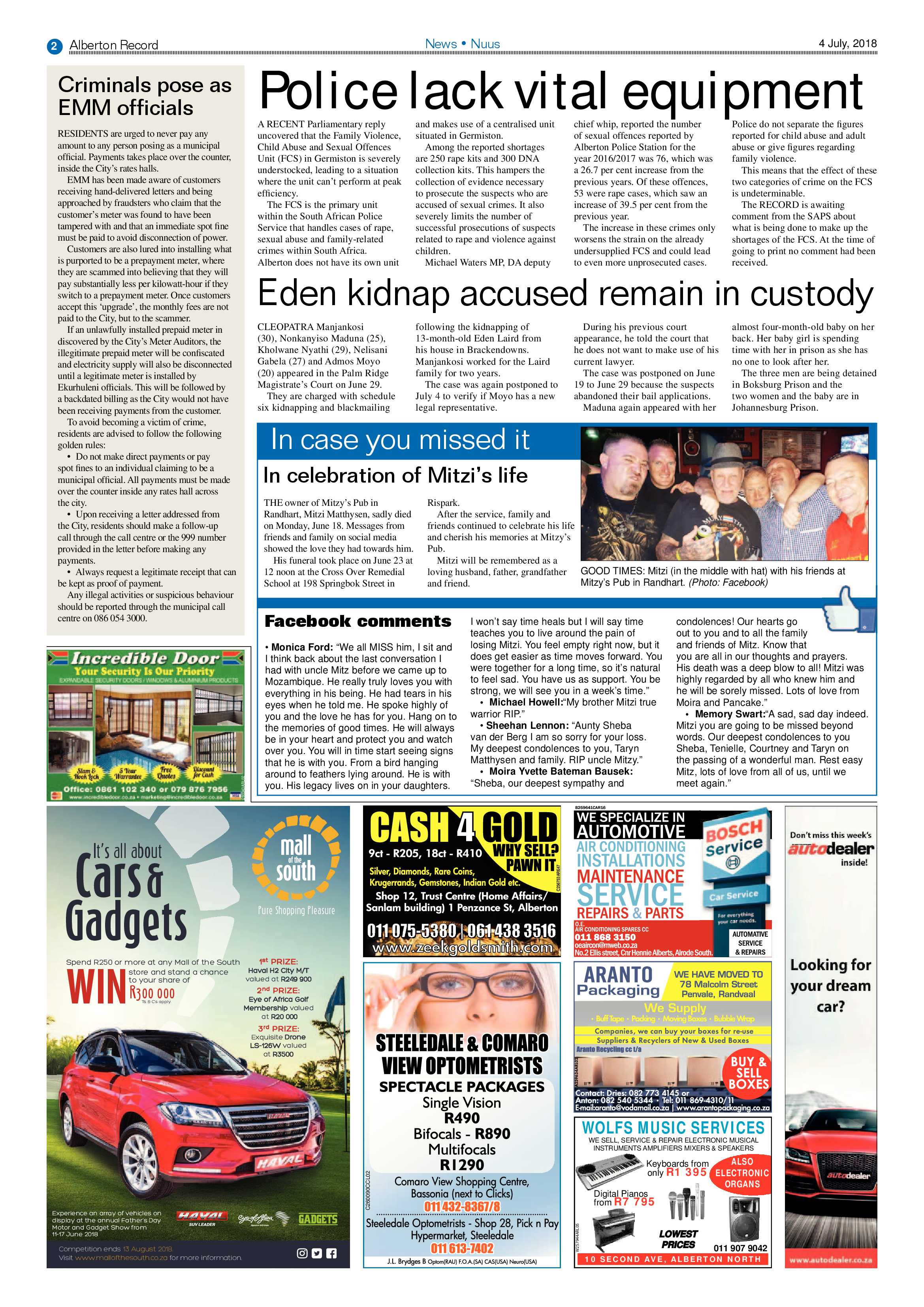 Alberton Record 04 July 2018 page 2