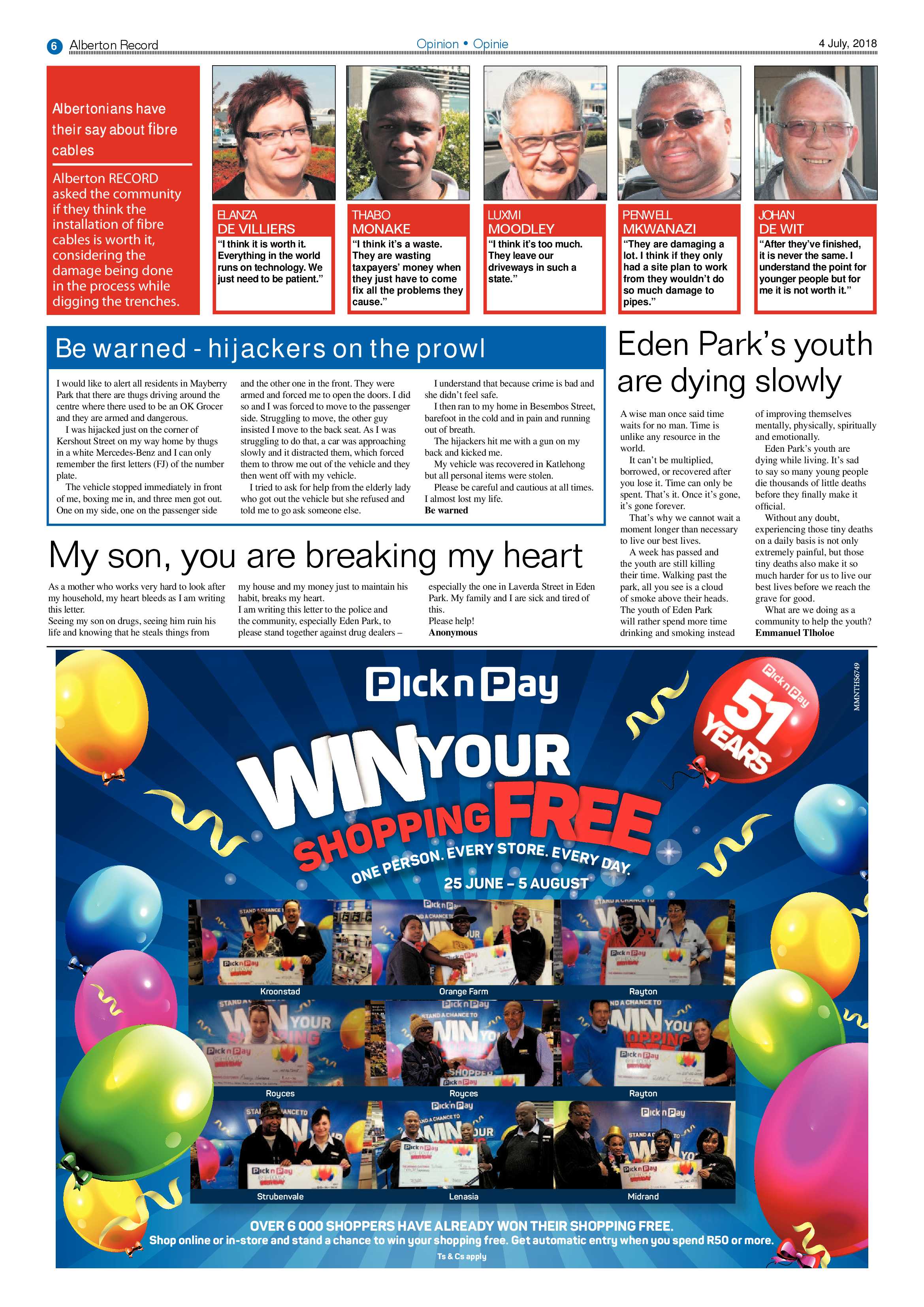 Alberton Record 04 July 2018 page 6